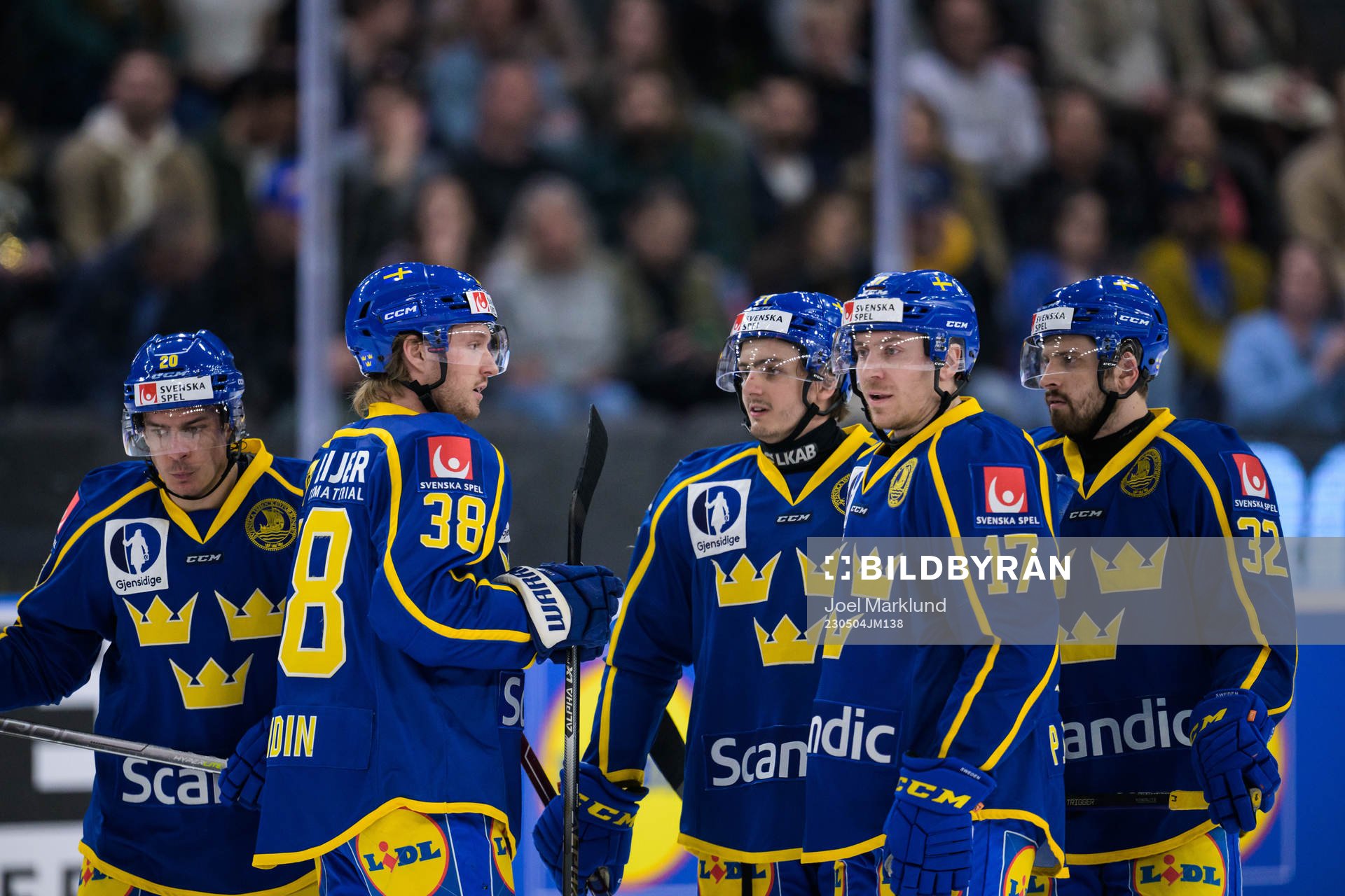 André Petersson, Rasmus Sandin, Isac Brännström, Pär