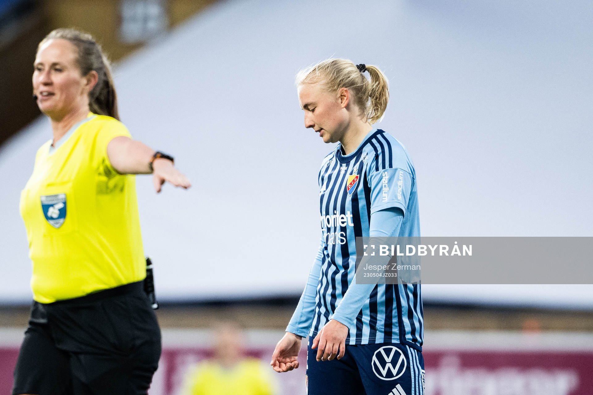 Djurgårdens Stinalisa Johansson deppar