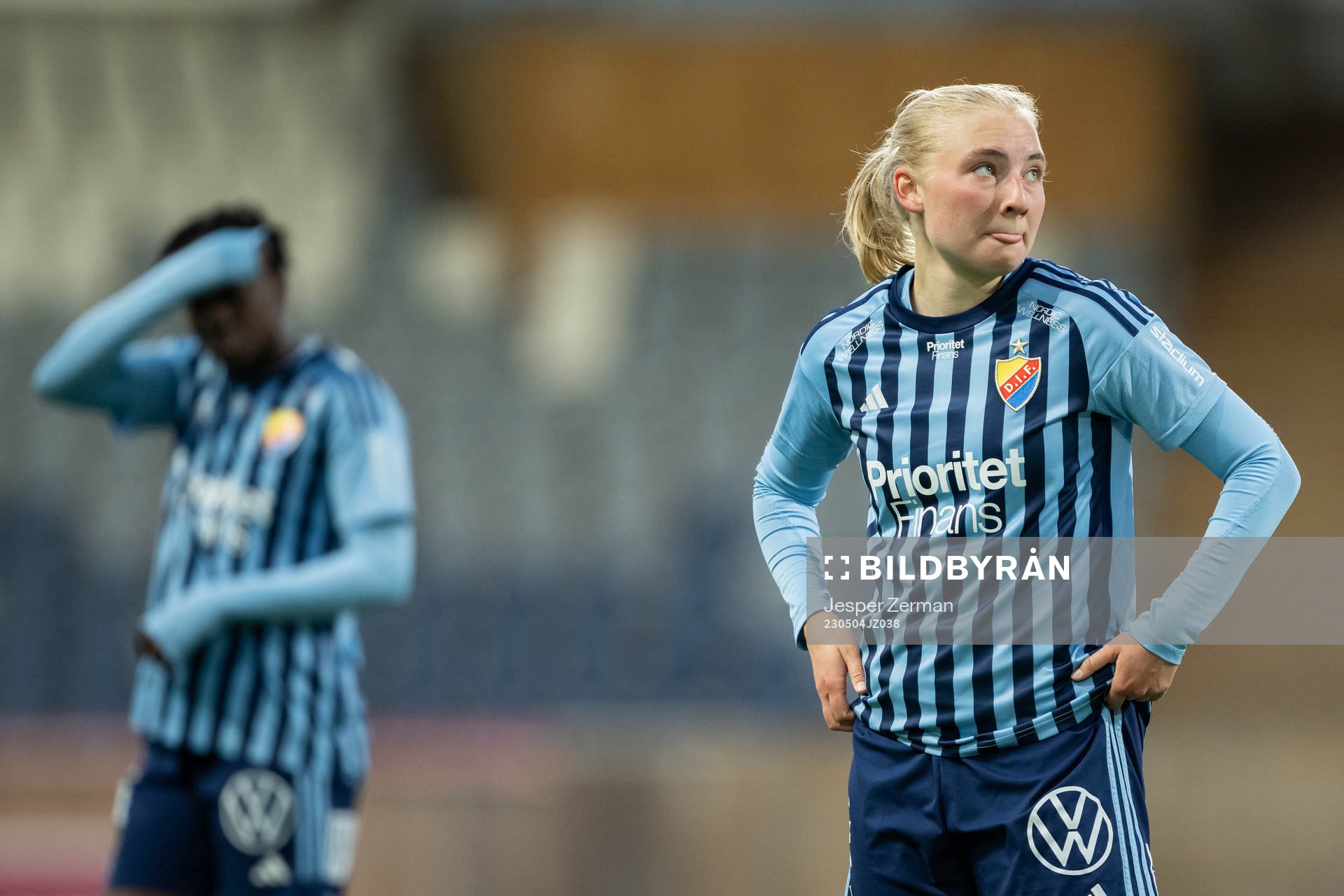 Djurgårdens Stinalisa Johansson deppar
