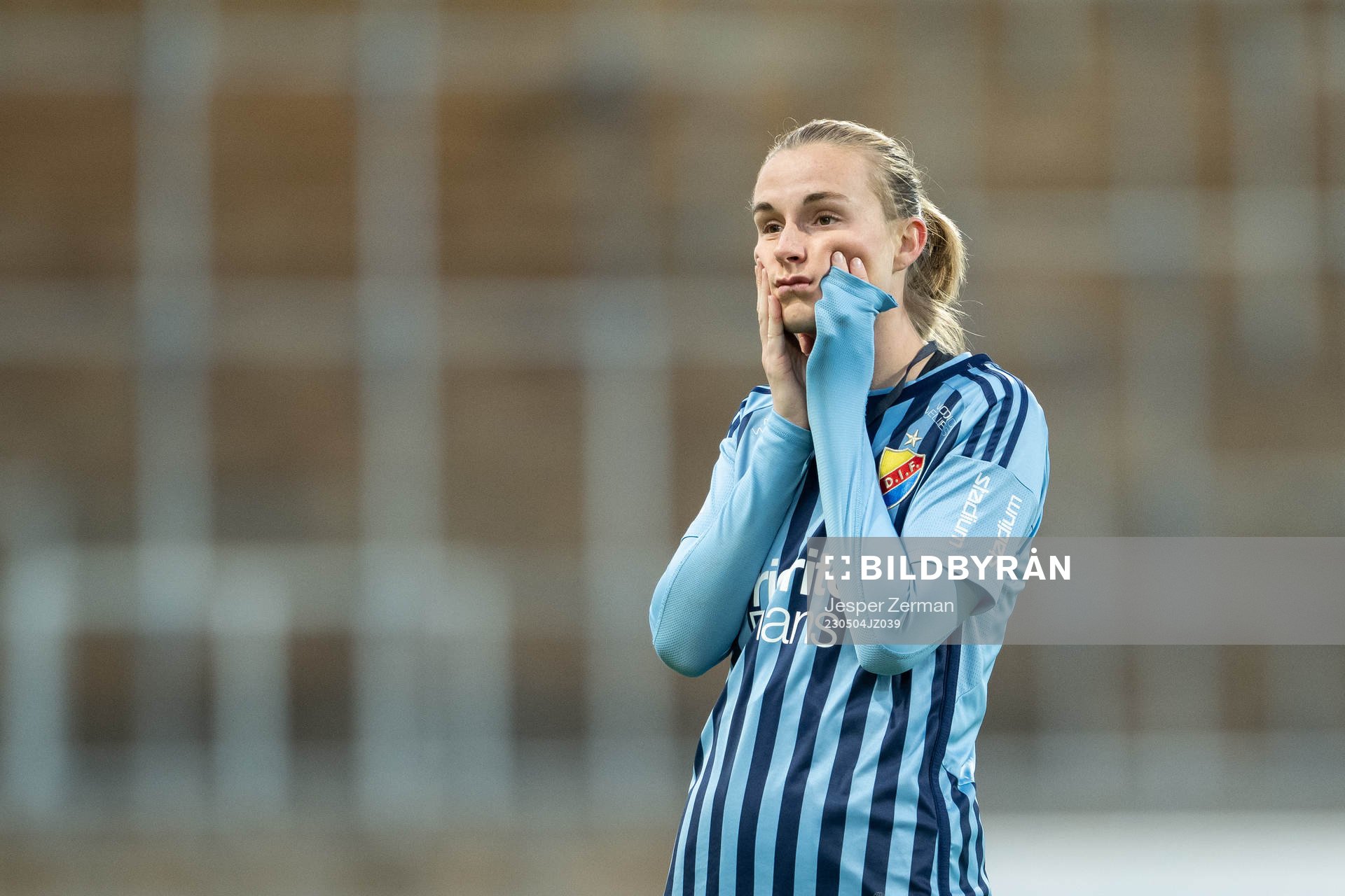 Djurgårdens Kamilla Lilhammer Karlsen deppar