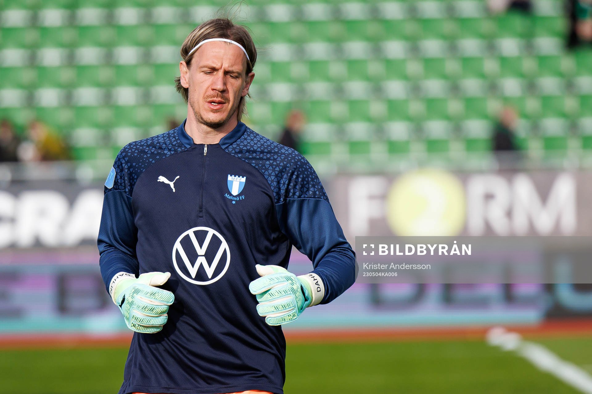 Malmö FFs målvakt Johan Dahlin