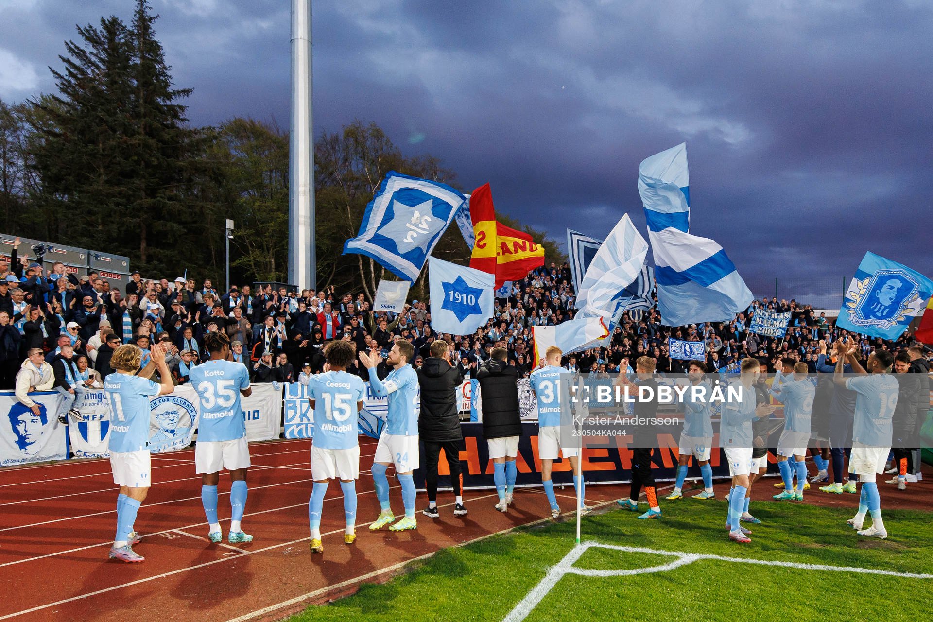 Malmö FFs spelare jublar