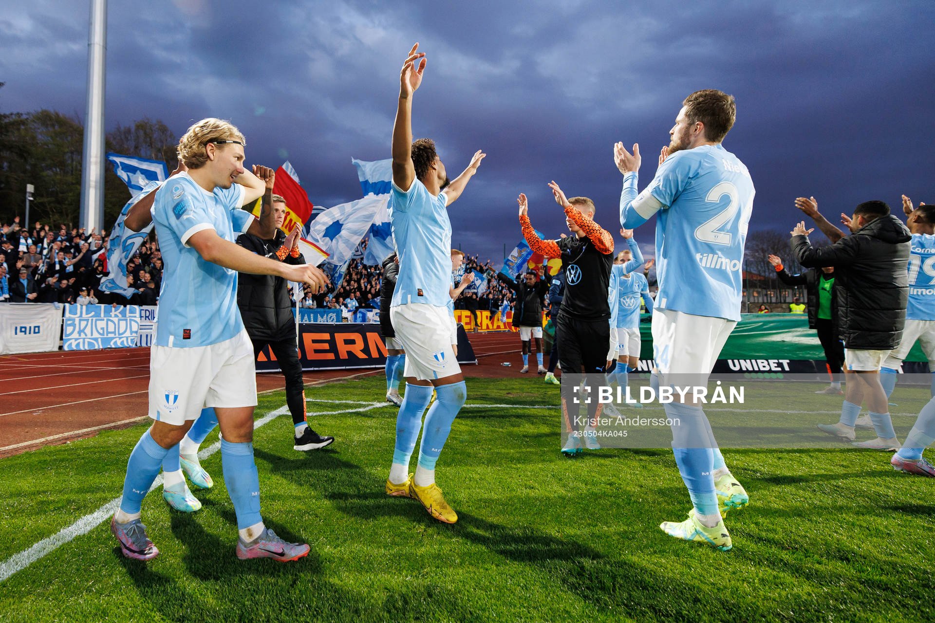 Malmö FFs spelare jublar