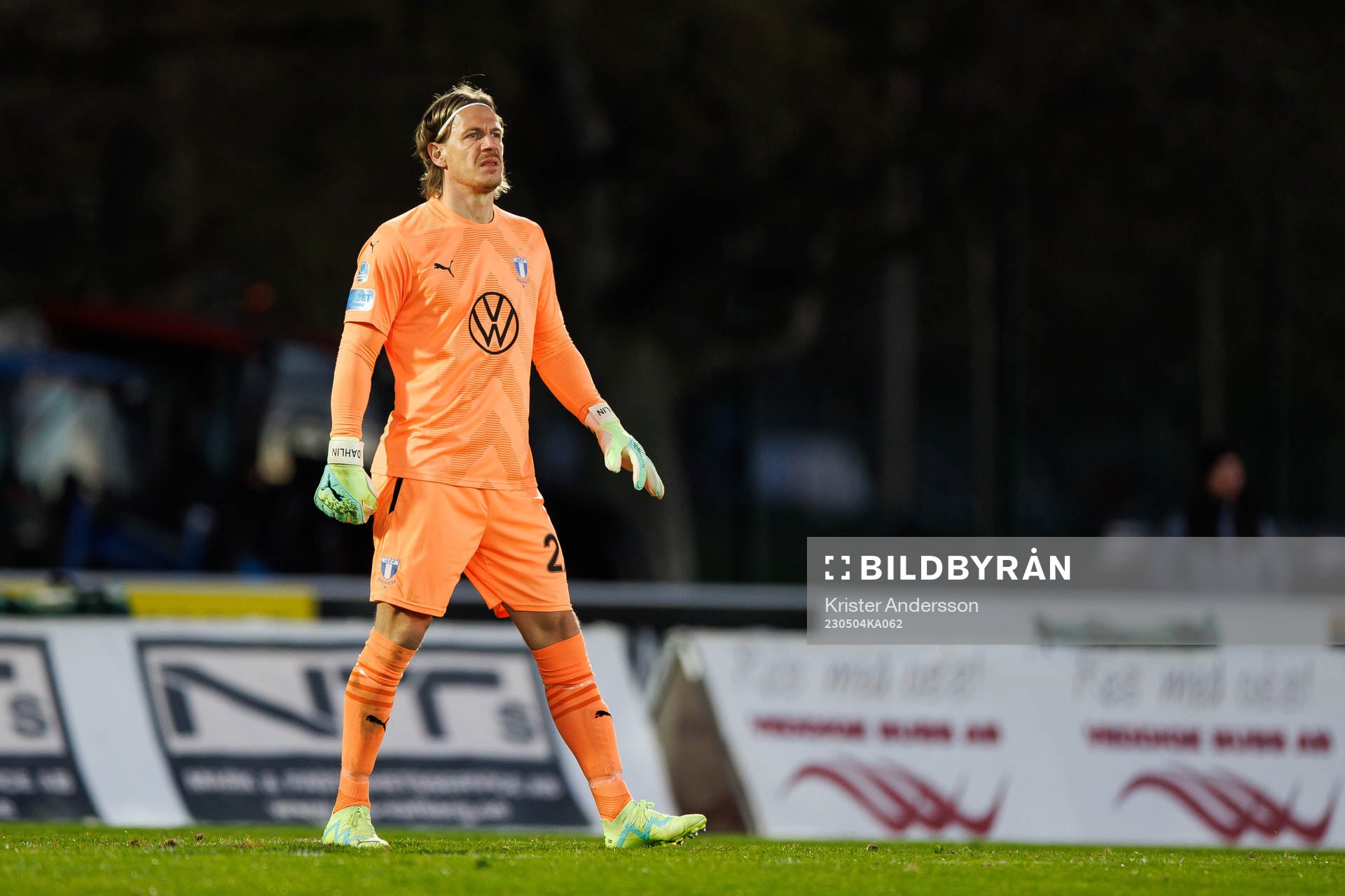 Malmö FFs målvakt Johan Dahlin