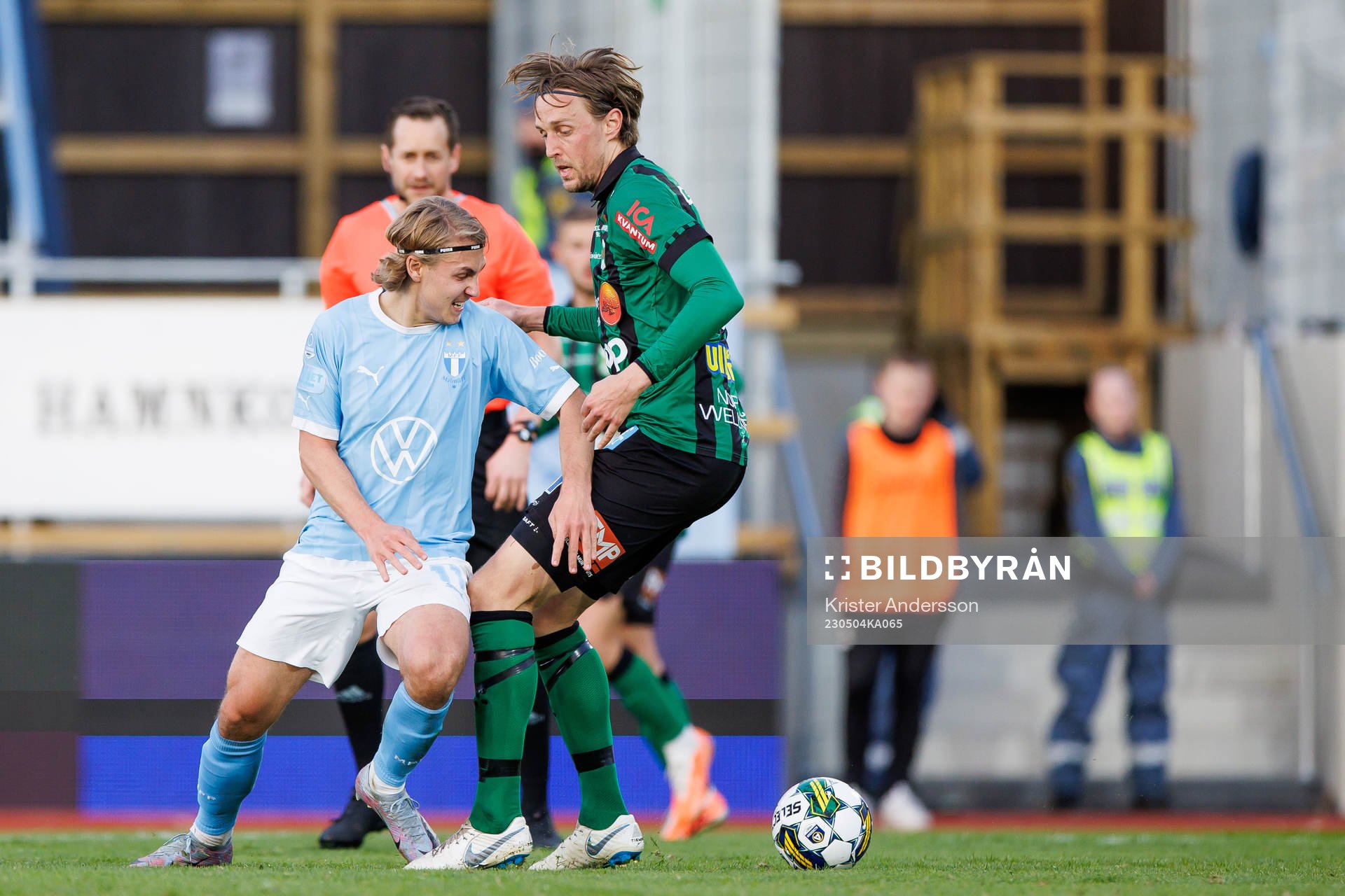 Malmö FFs Sebastian Nanasi och Varbergs Joakim Lindner