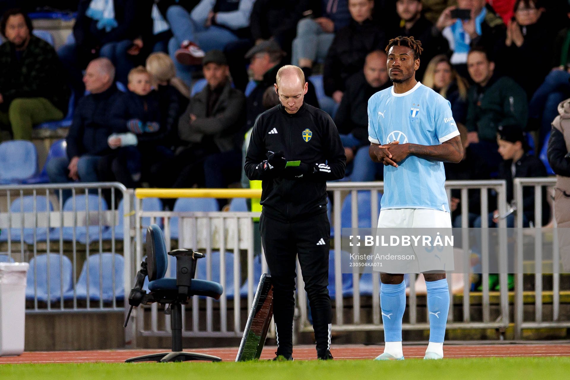 Malmö FFs Samuel Kotto blir inbytt