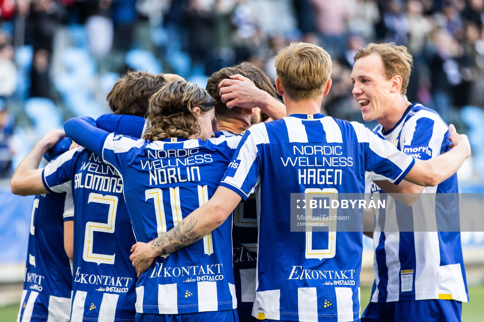 IFK Göteborgs Marcus Berg jublar med lagkamrater