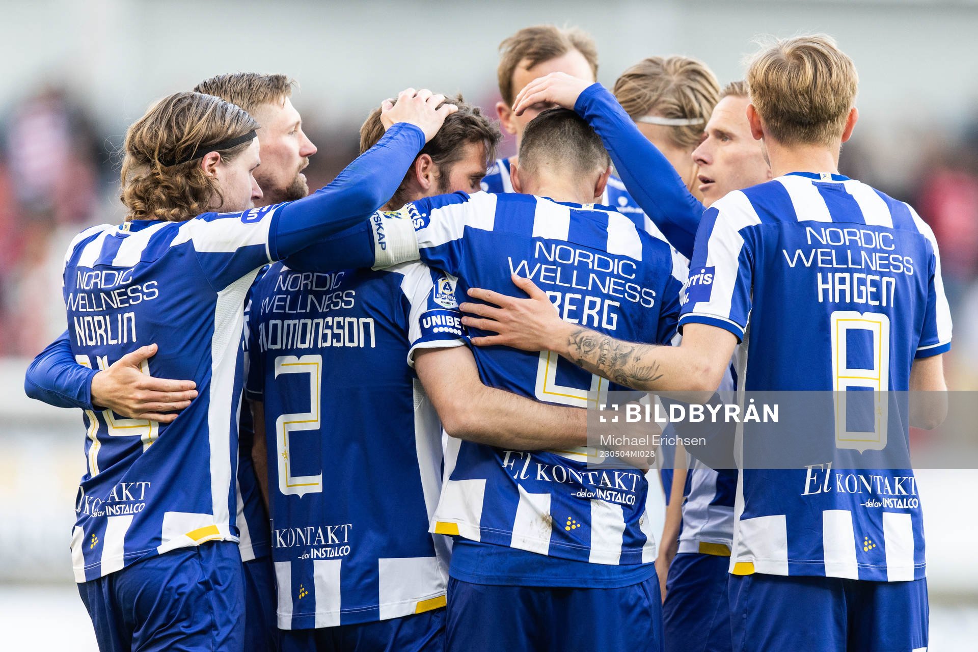 IFK Göteborgs Marcus Berg jublar med lagkamrater