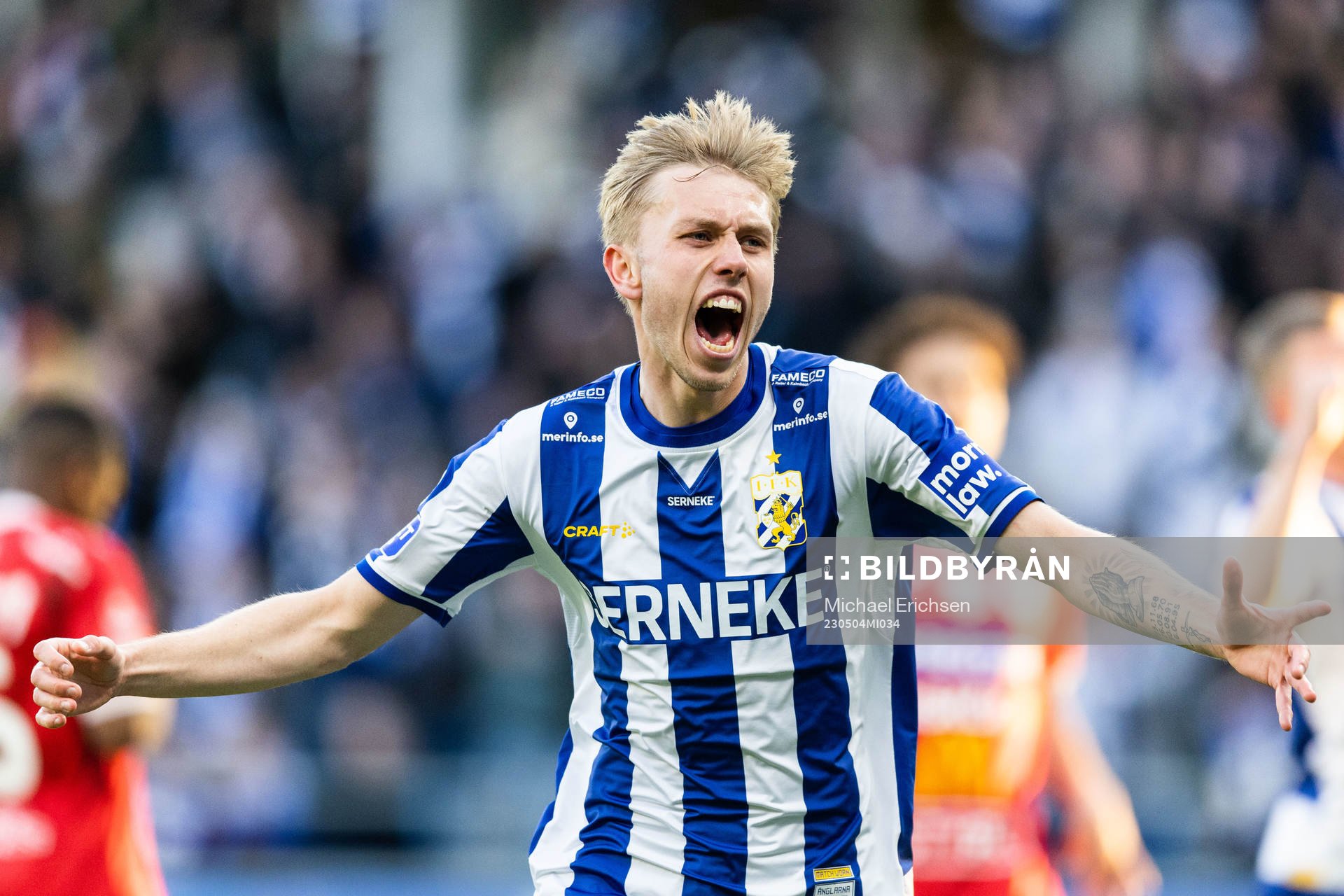 IFK Göteborgs Elias Hagen jublar