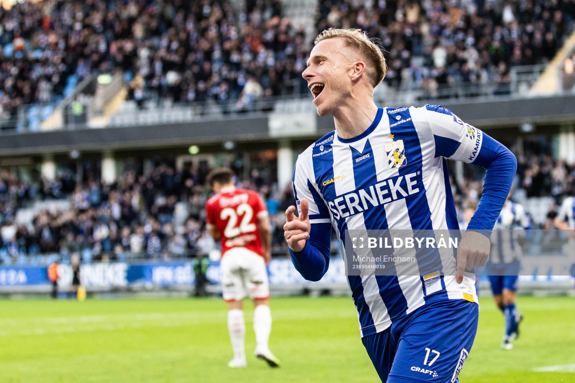 IFK Göteborgs Oscar Wendt jublar