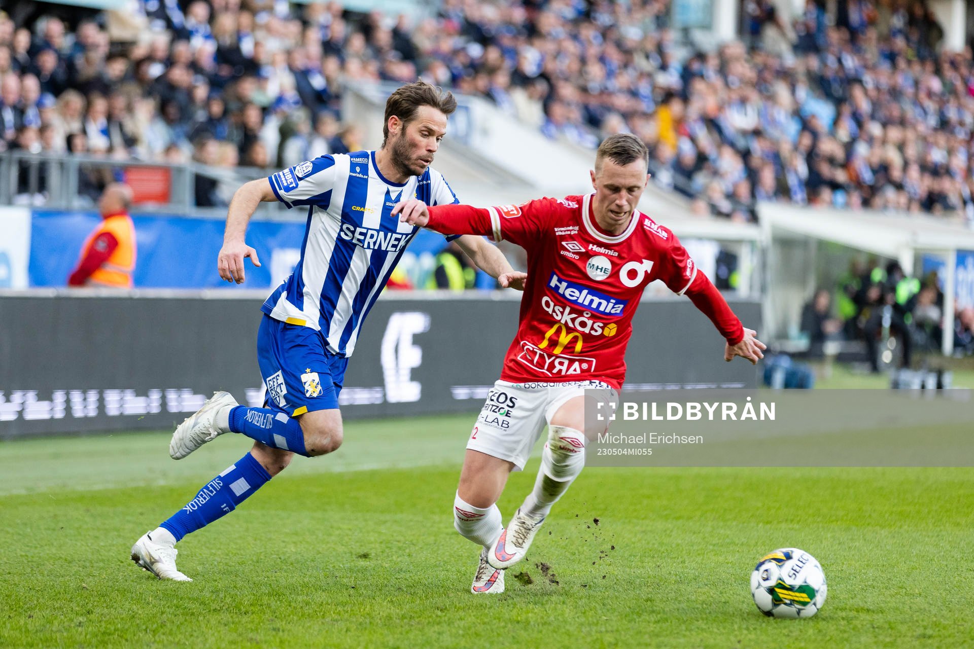 IFK Göteborgs Emil Salomonsson och Degerfors Erik Lindell