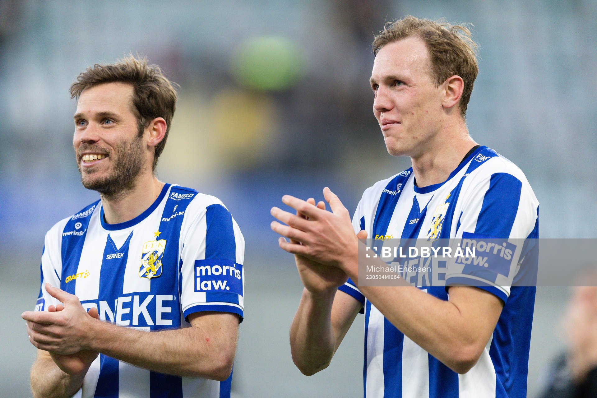 IFK Göteborgs Emil Salomonsson och Adam Carlén