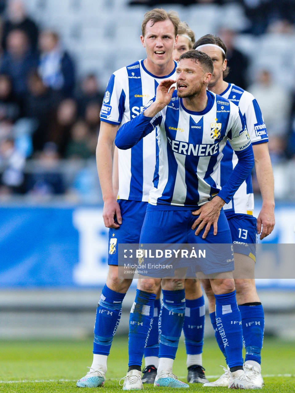 IFK Göteborgs Adam Carlén, Gustav Svensson och Marcus Berg