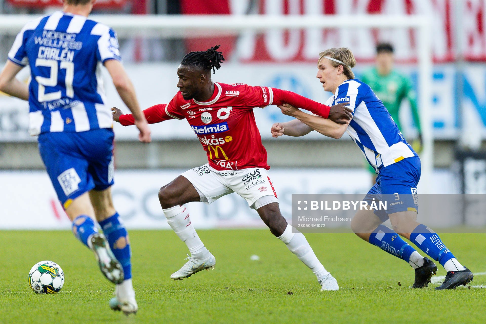 Degerfors Fortune Akpan Bassey och IFK Göteborgs Johan