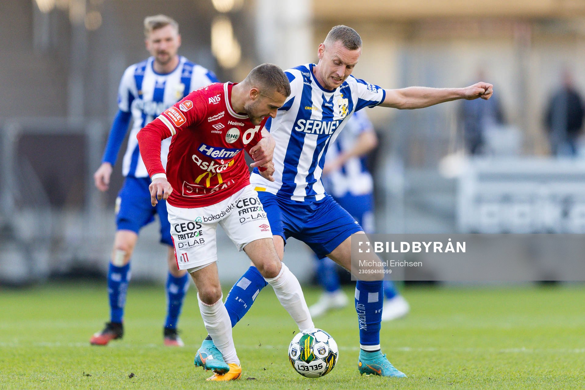 Degerfors Christos Gravius och IFK Göteborgs Sebastian