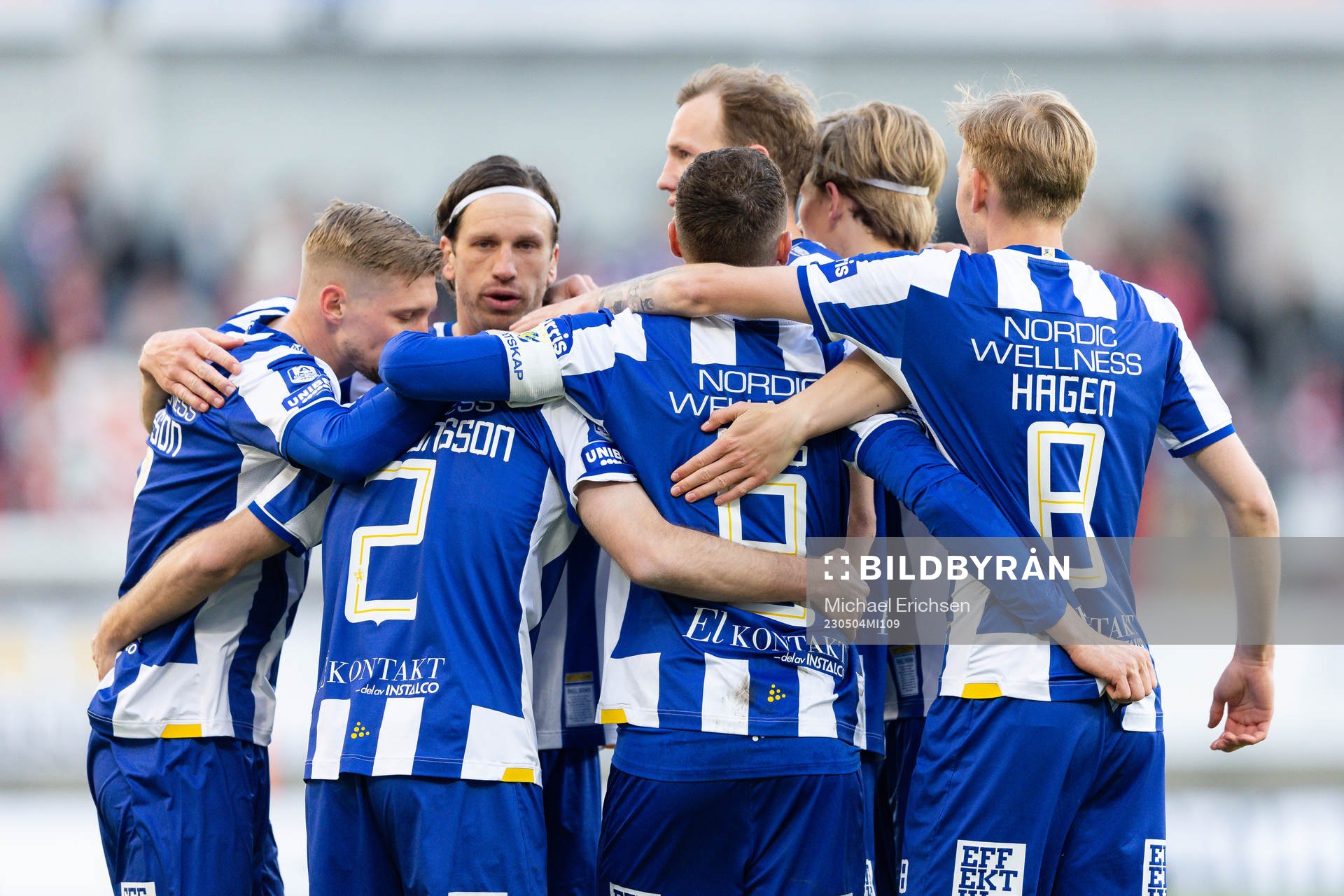IFK Göteborgs Marcus Berg jublar med lagkamrater