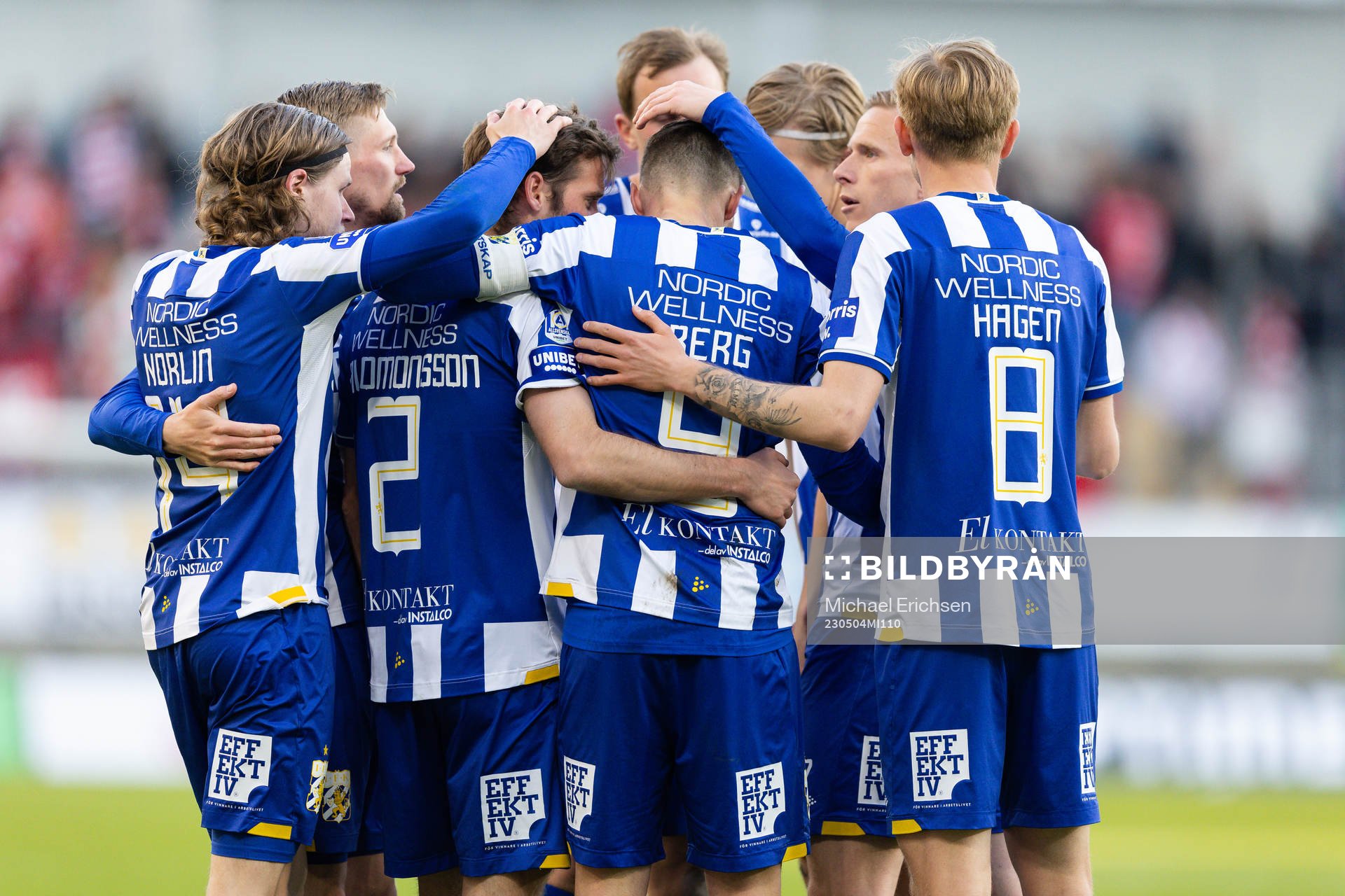 IFK Göteborgs Marcus Berg jublar med lagkamrater