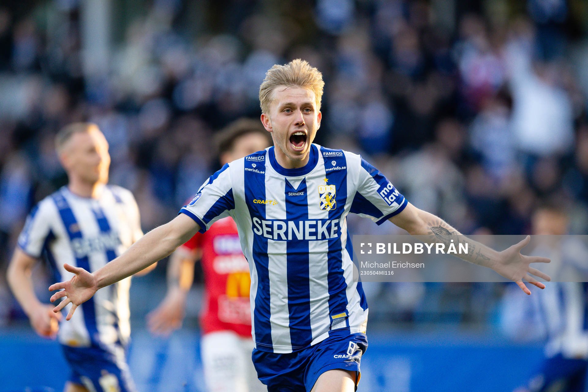 IFK Göteborgs Elias Hagen jublar