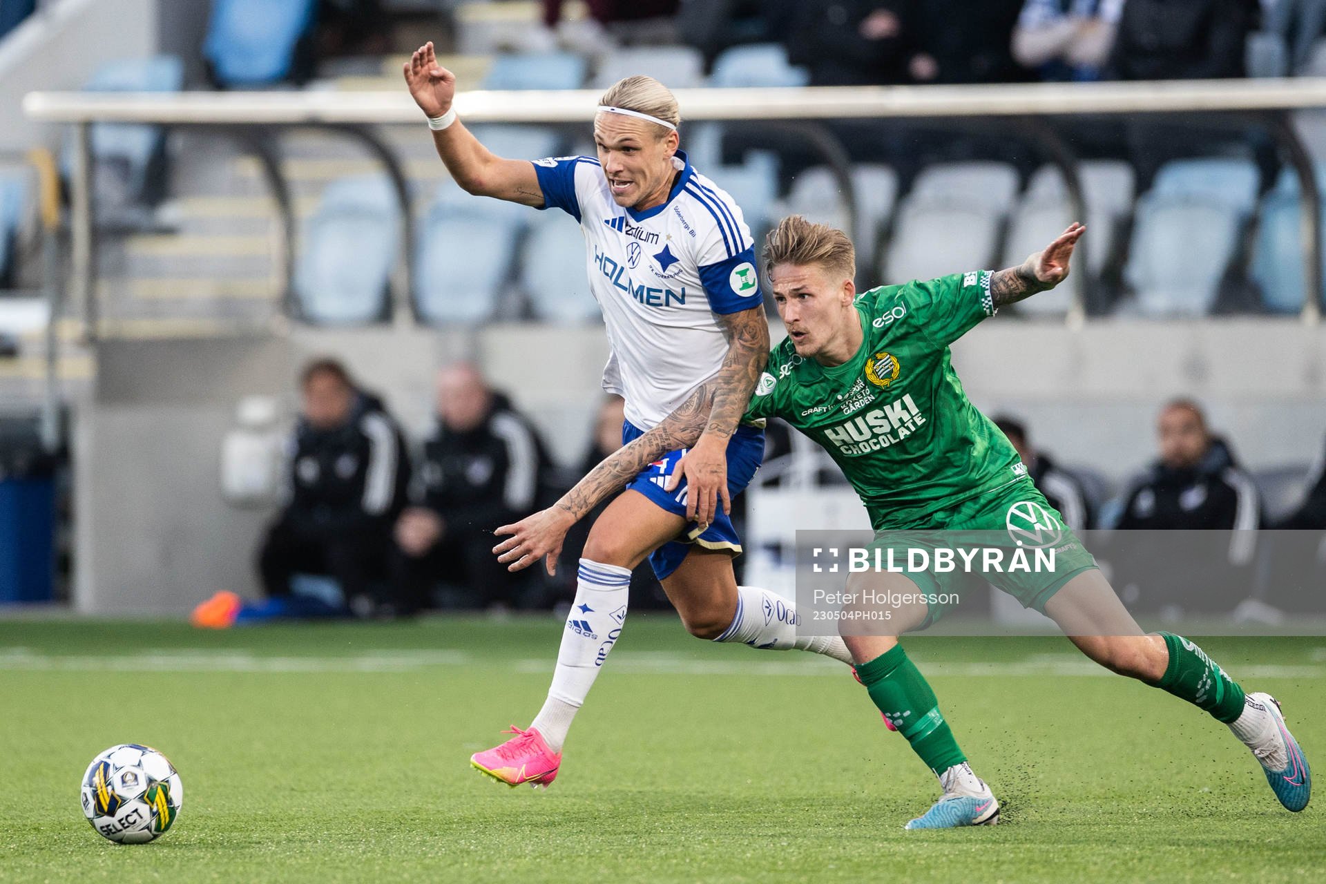 IFK Norrköpings Arnor Sigurdsson och Hammarbys Fredrik