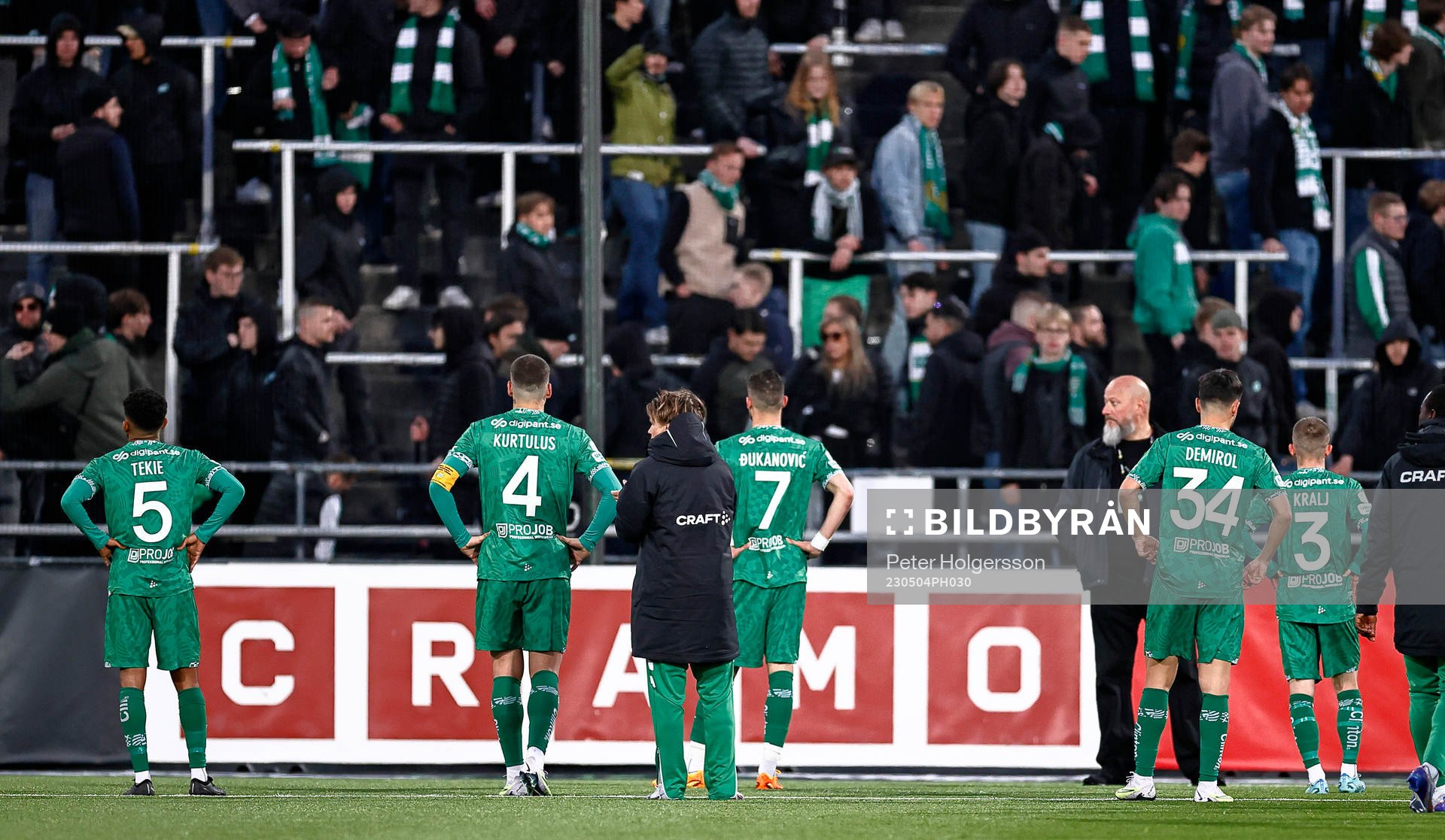 Hammarbys spelare deppar