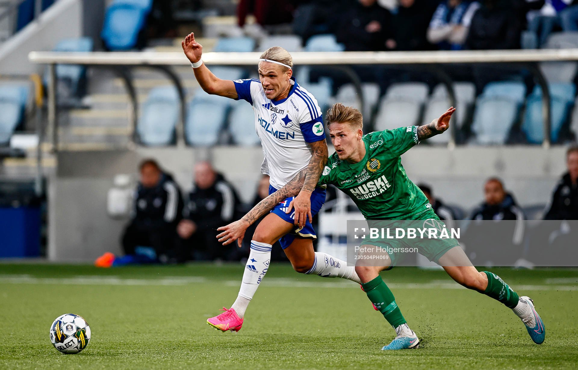 IFK Norrköpings Arnor Sigurdsson och Hammarbys Fredrik