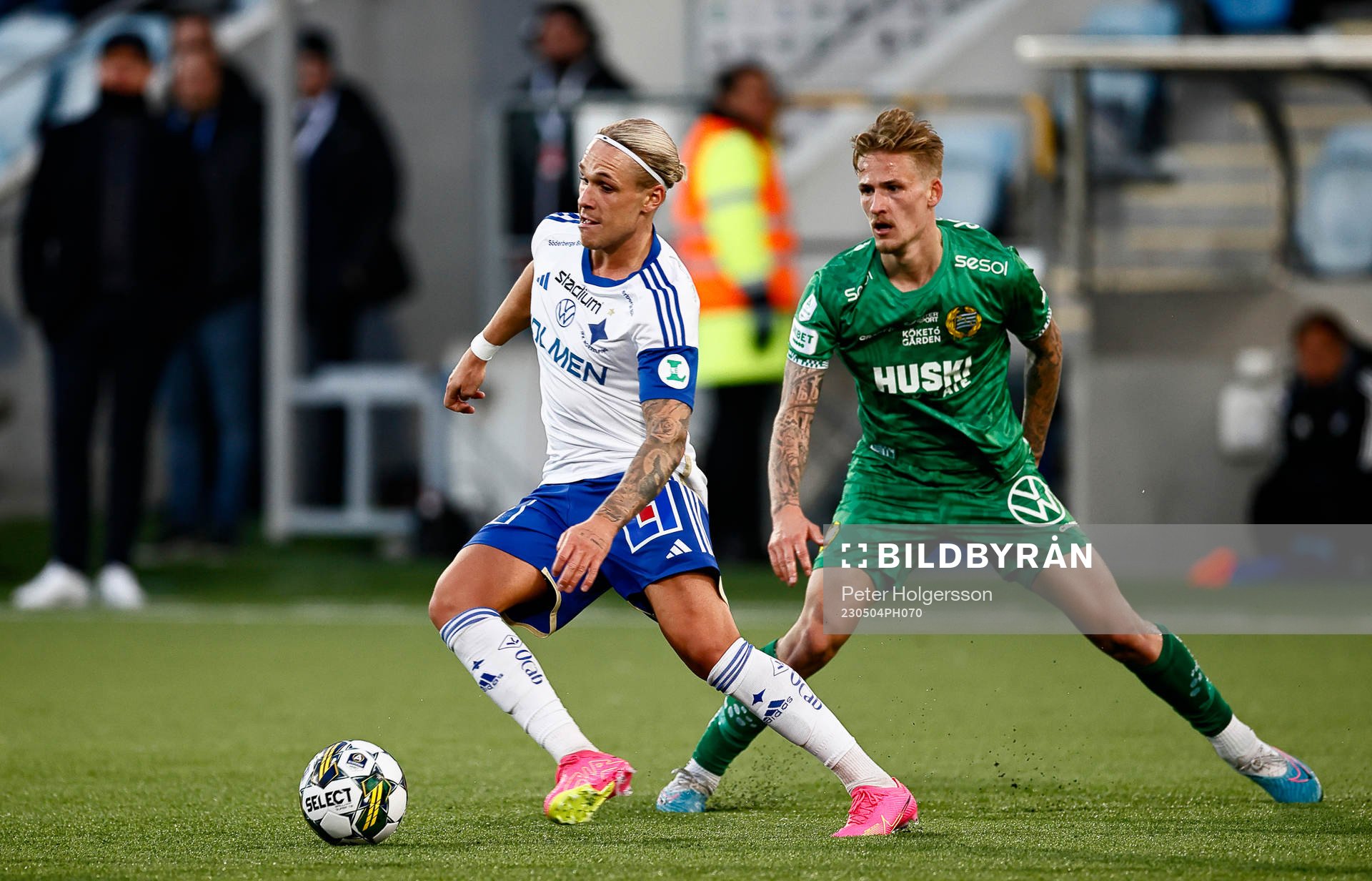 IFK Norrköpings Arnor Sigurdsson och Hammarbys Fredrik