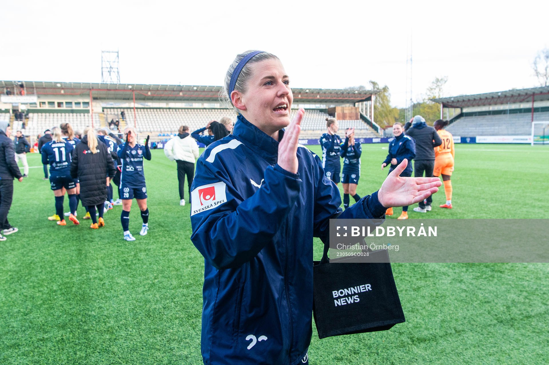 FC Rosengårds Olivia Schough jublar