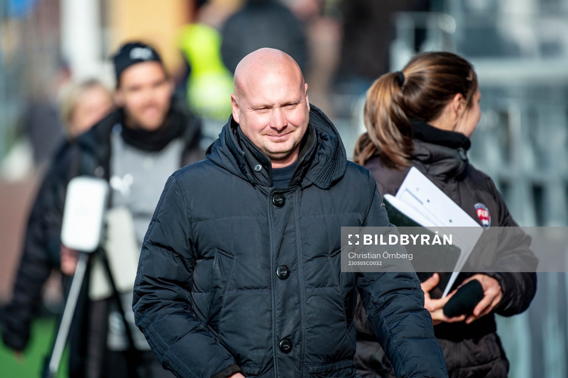 FC Rosengårds tränare Joel Kjetselberg innan