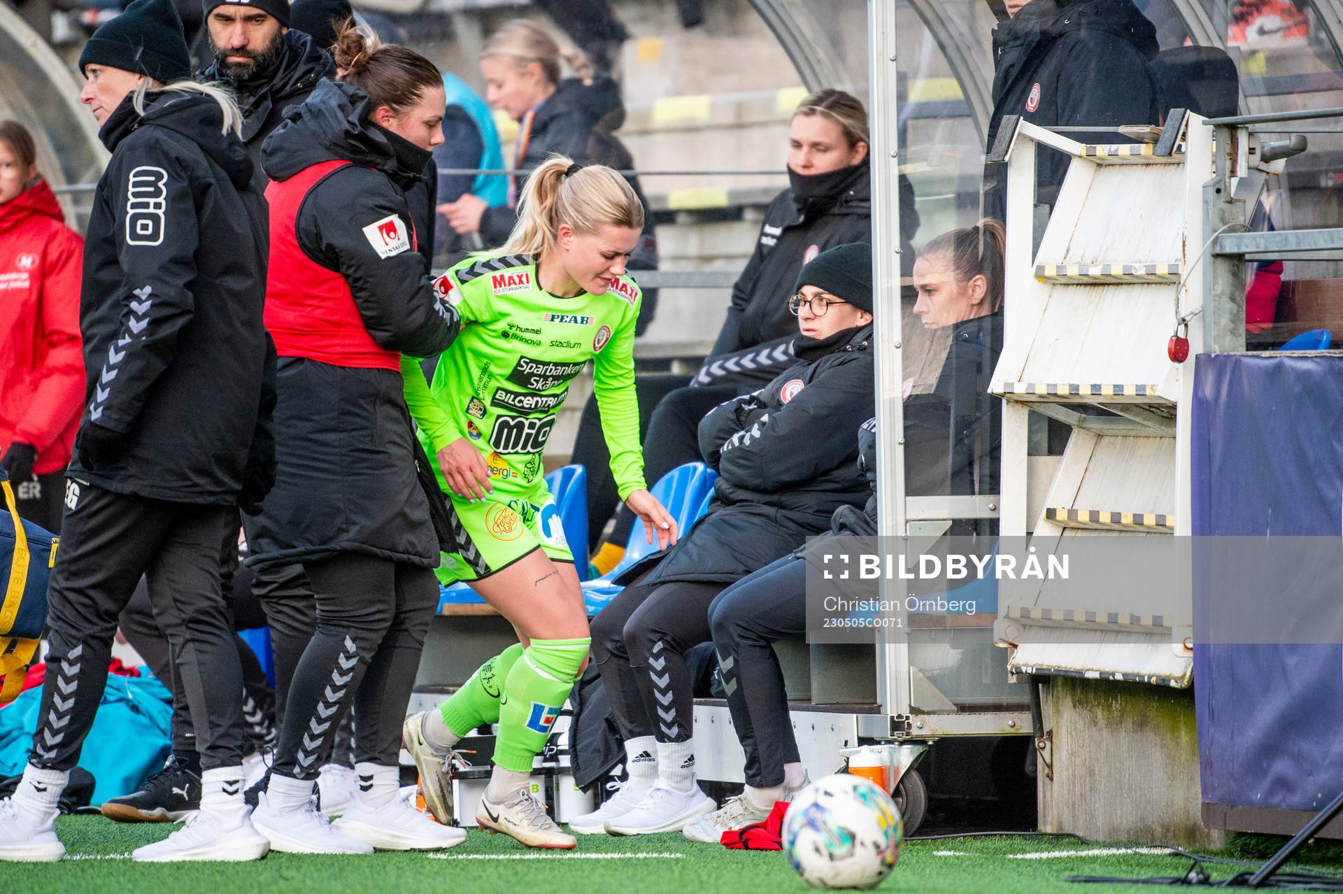 Kristianstads Tilda Persson skadas och byts ut