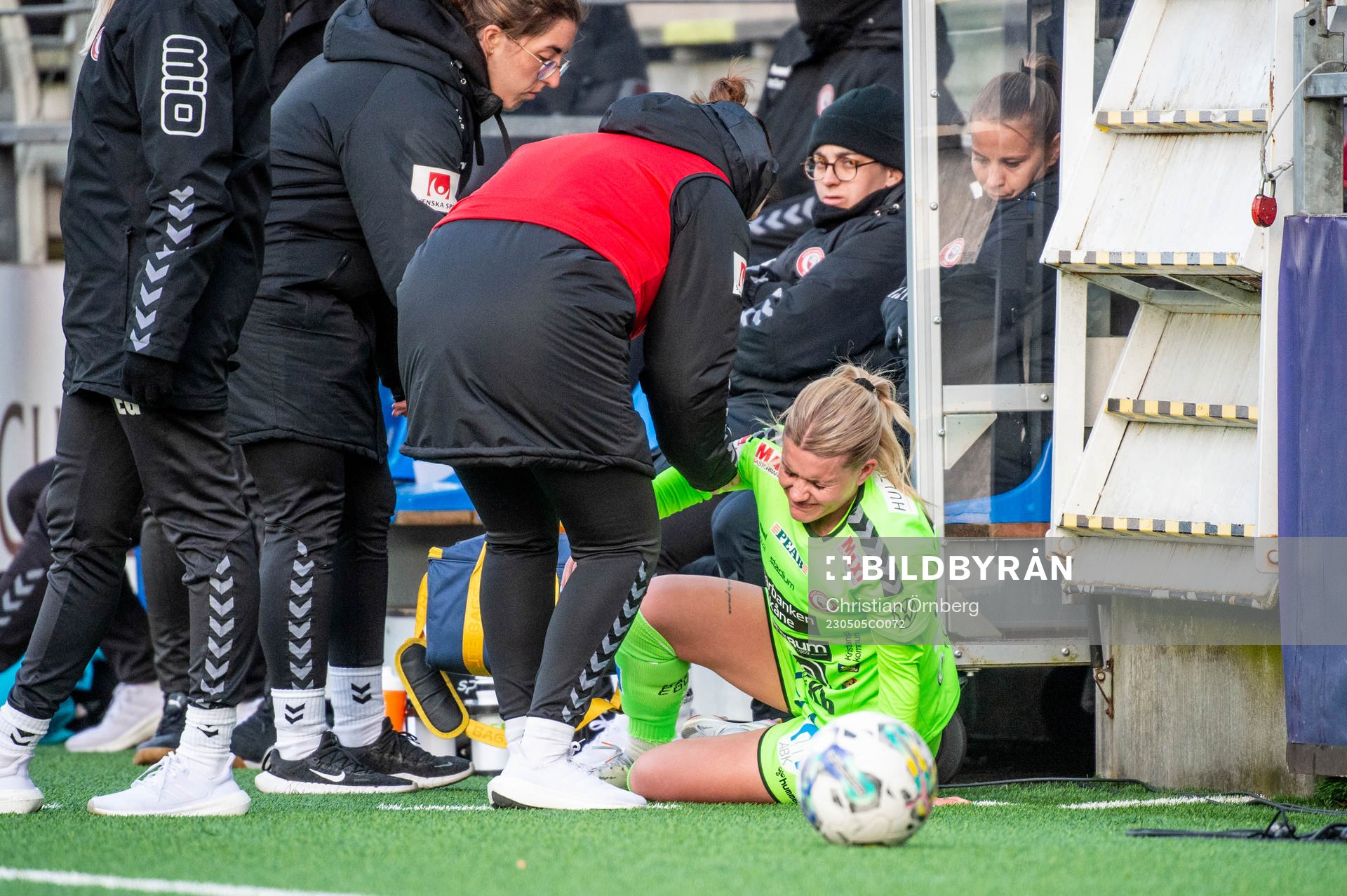 Kristianstads Tilda Persson skadas och byts ut