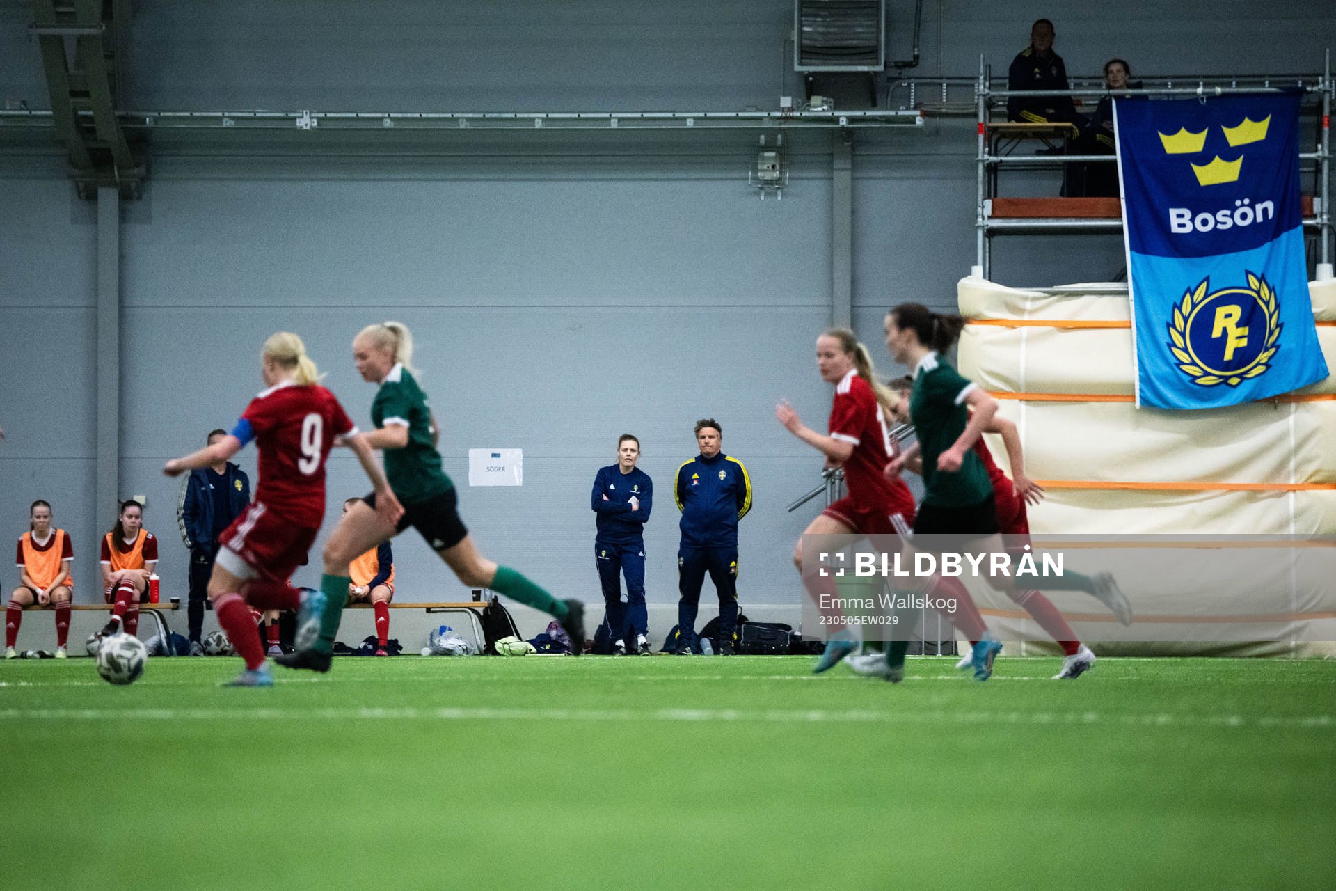 Under matchläger med F17-landslaget