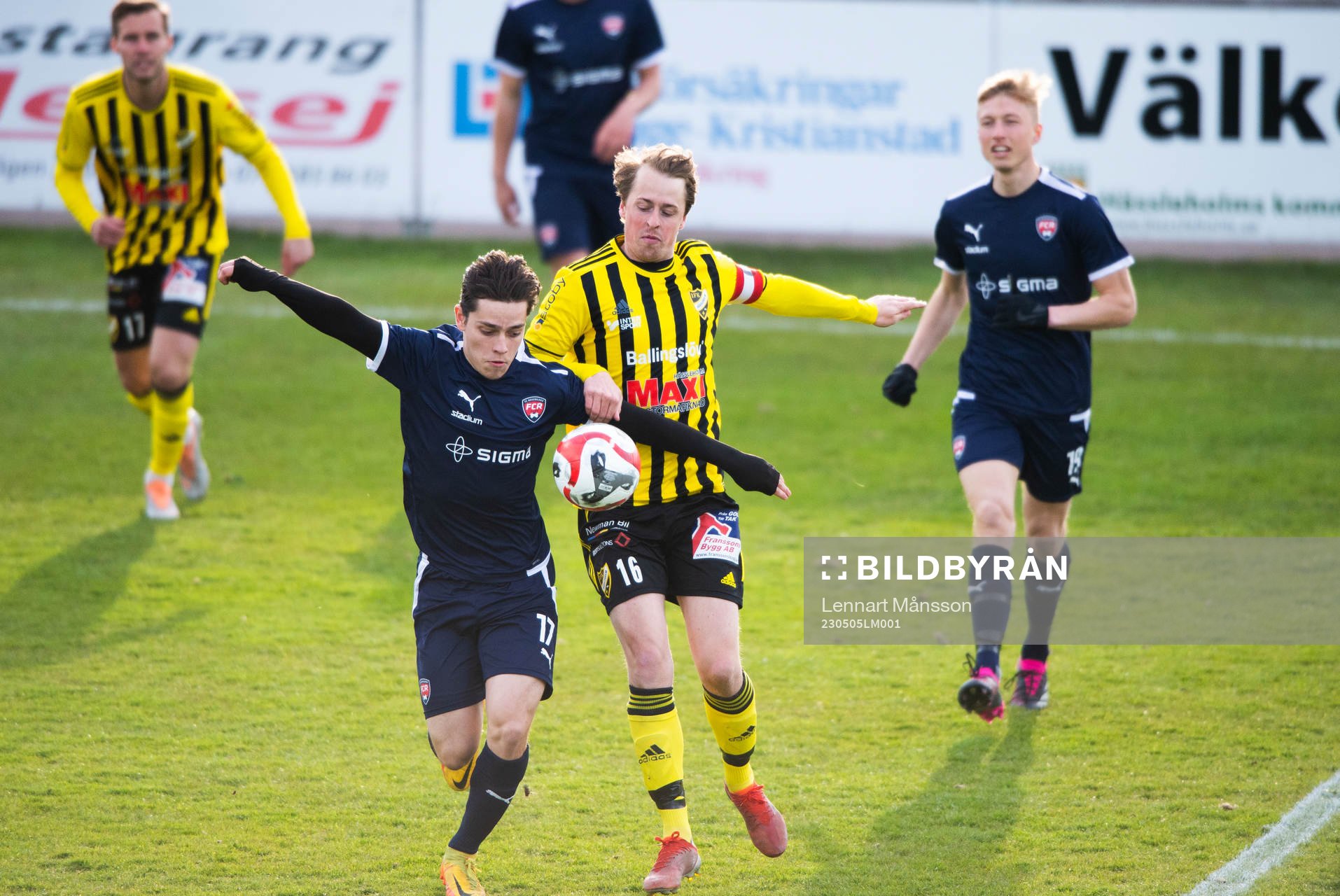 IFK Hässleholms Robin Strömberg i matchen i division 2