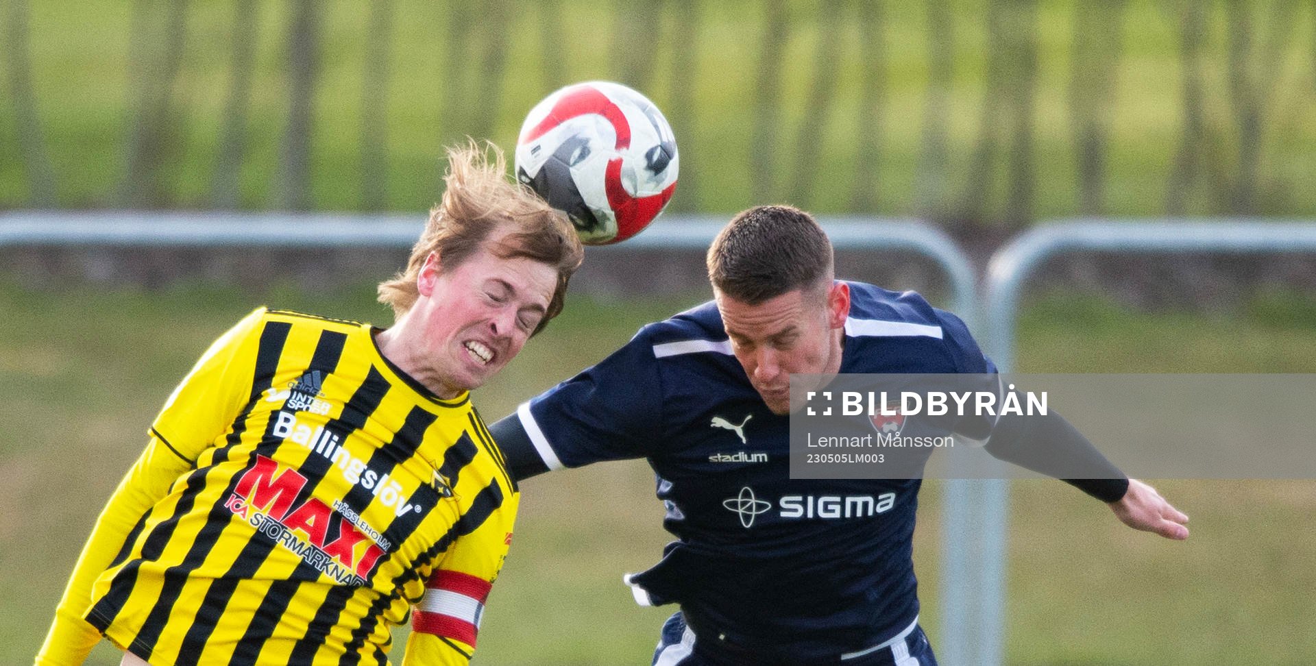 IFK Hässleholms Robin Strömberg i matchen i division 2