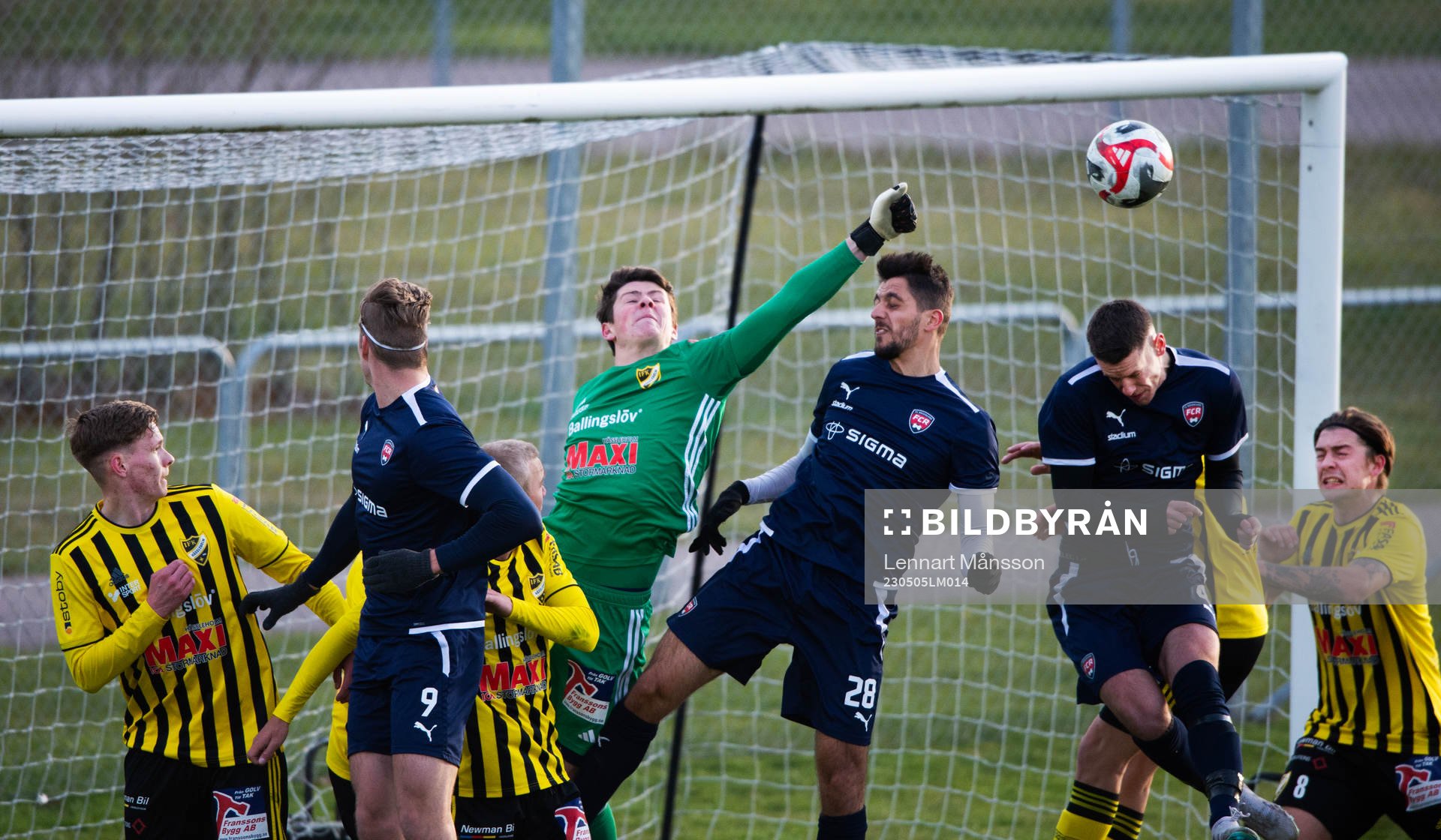 IFK Hässleholms målvakt Victor Stulic gör en fin