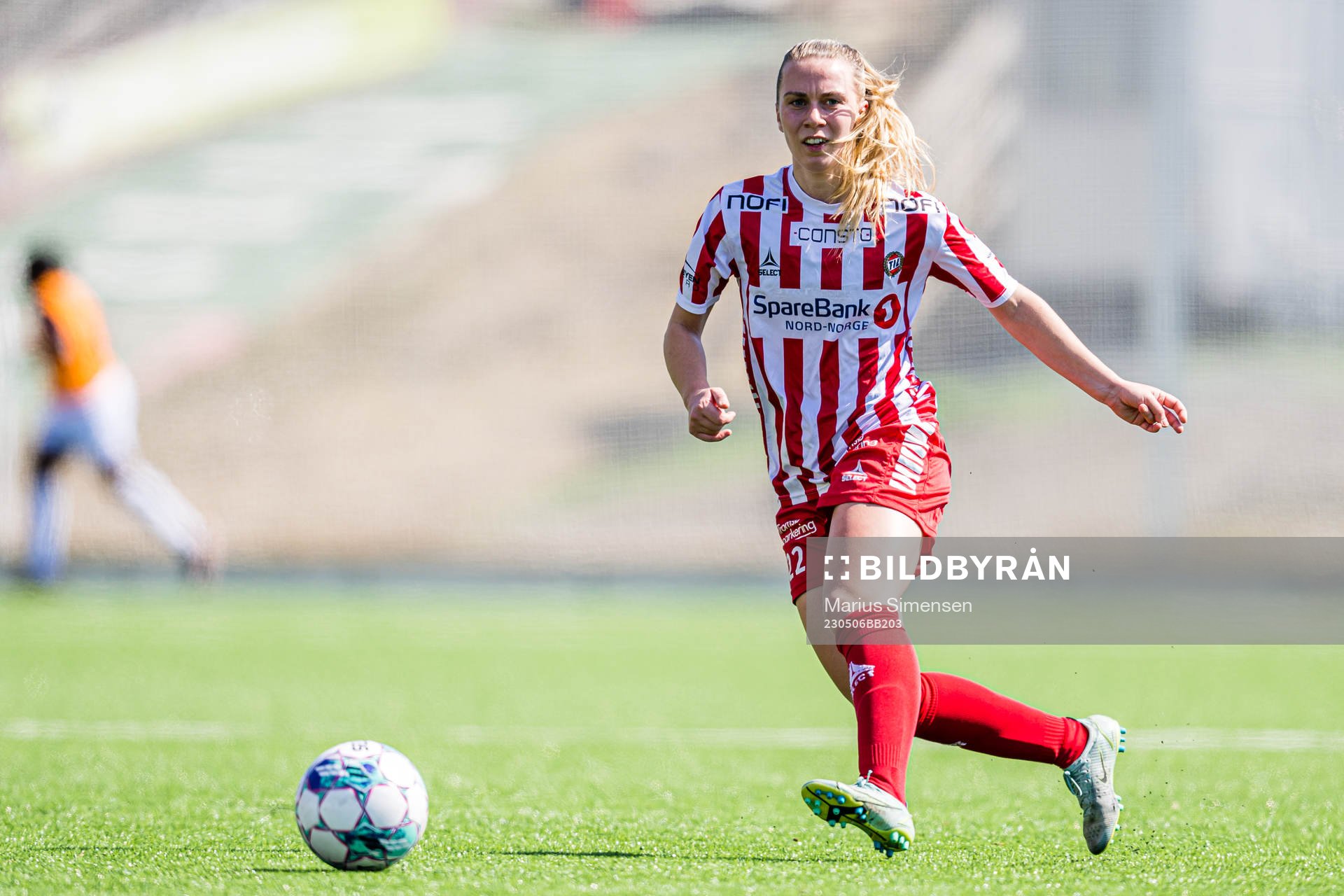 Sofie Mykkeltveit Tunes of TIL 2020 during the 1. division football match between Øvrevoll Hosle and TIL 2020 on May 6, 2023 in Bærum.