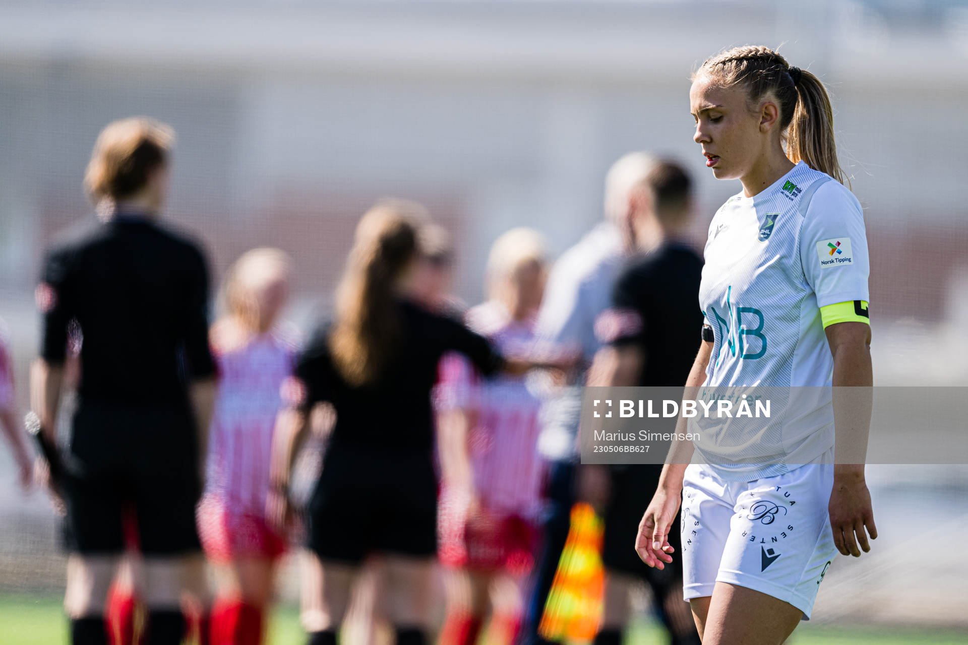 Hanna Rake Ellingsen of Øvrevoll Hosle looks dejected