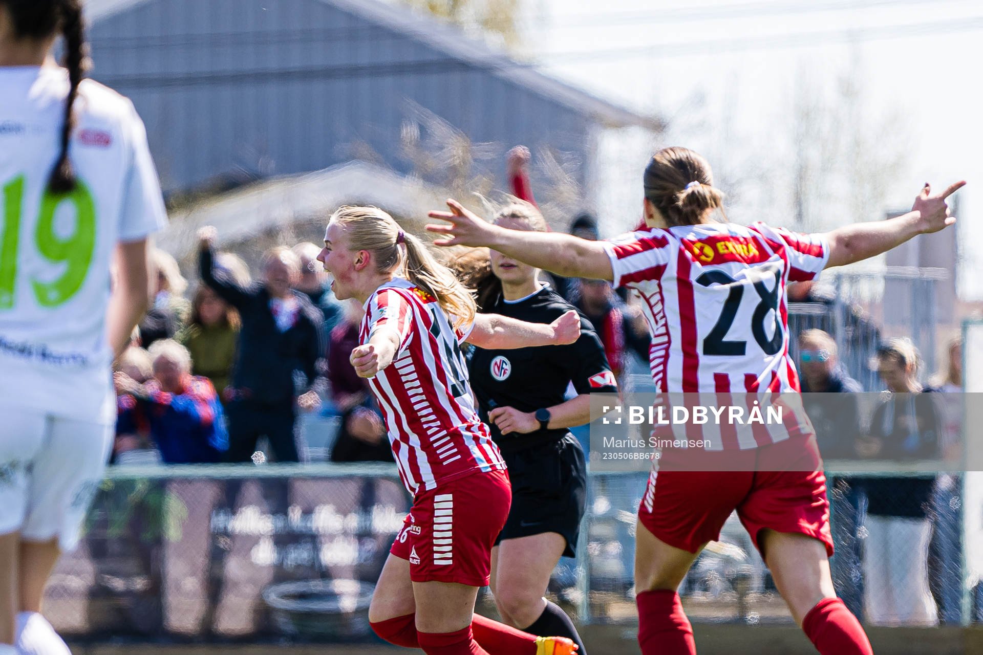 Elea Synnøve Johansen of TIL 2020 celebrates
