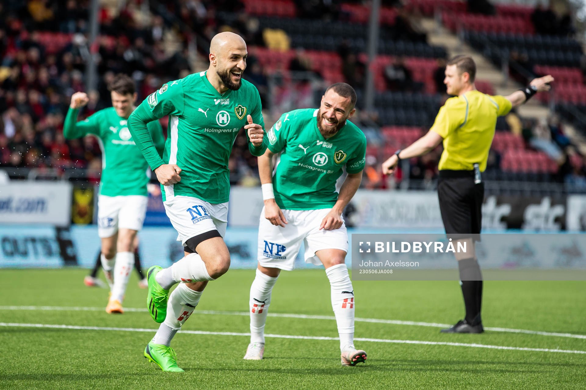 Jönköpings Södras Pashang Abdulla jublar