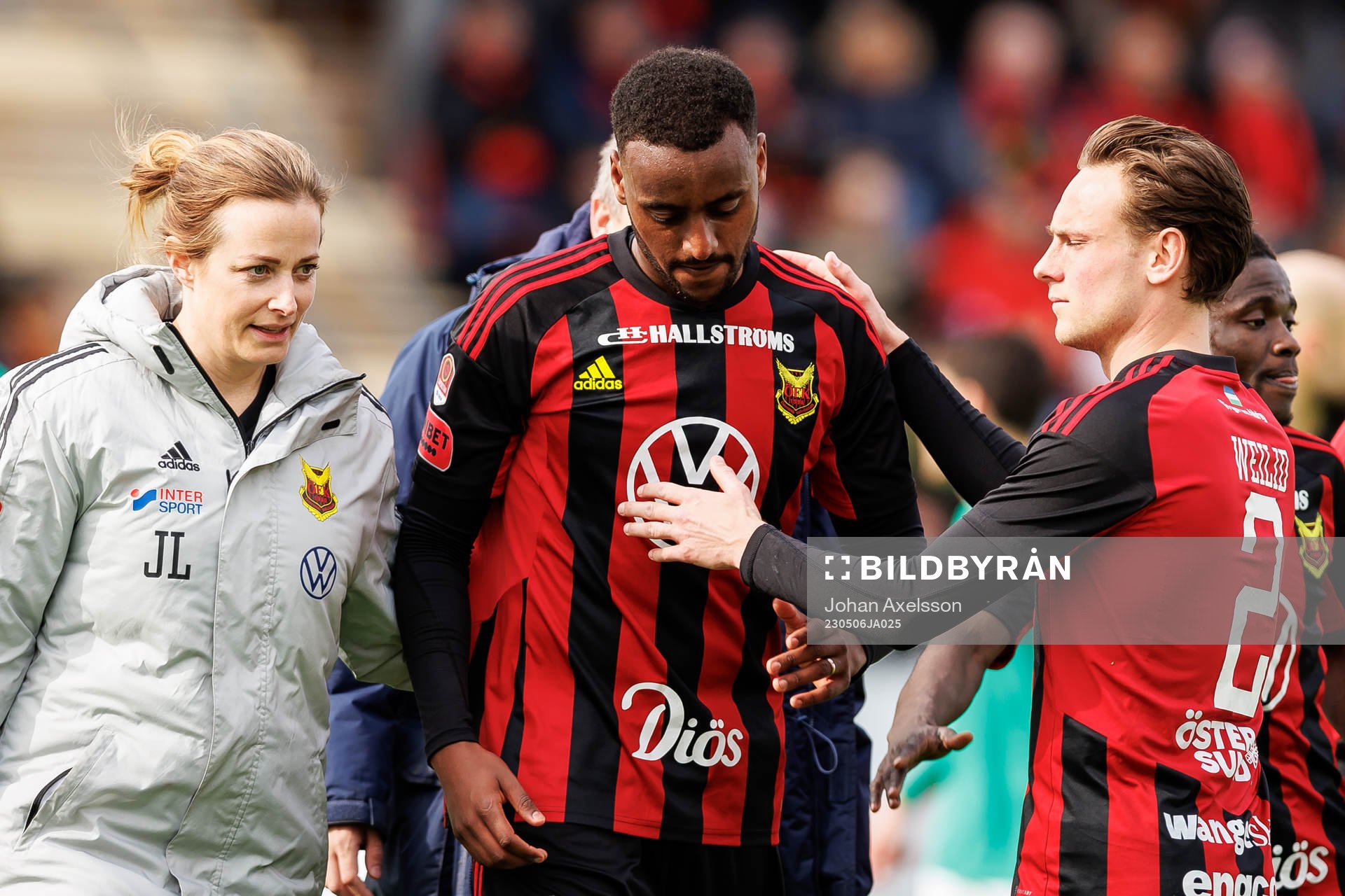 Östersunds Cesar Weilid utgår skadad