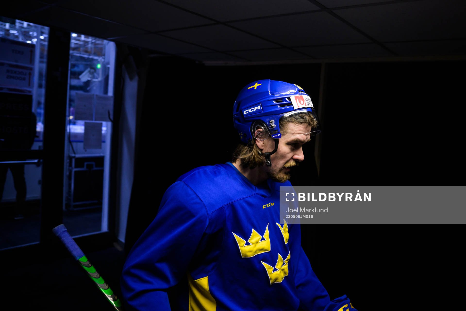 Linus Johansson of Sweden at a practice session