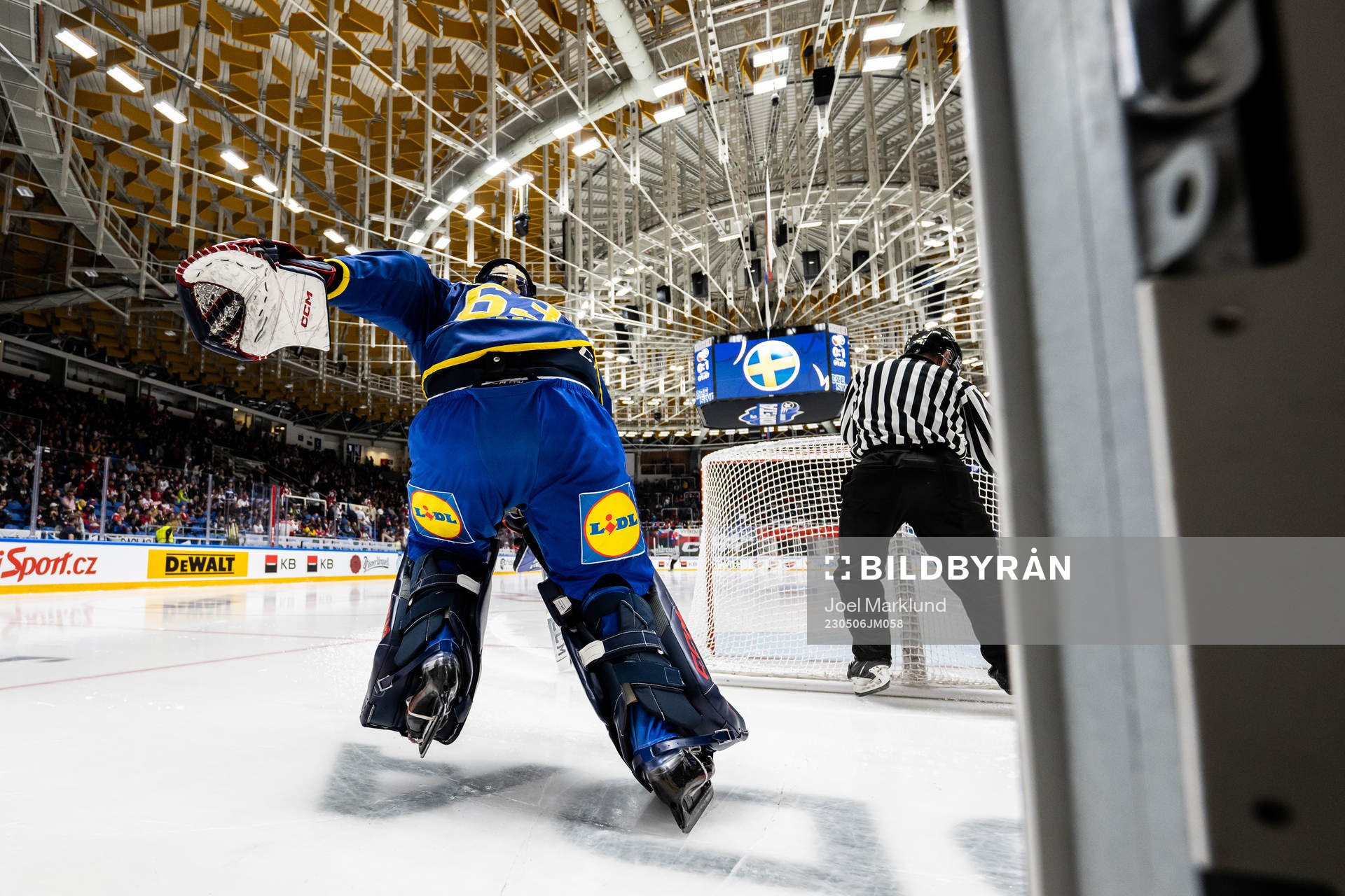 goaltender Marcus Högberg of Sweden