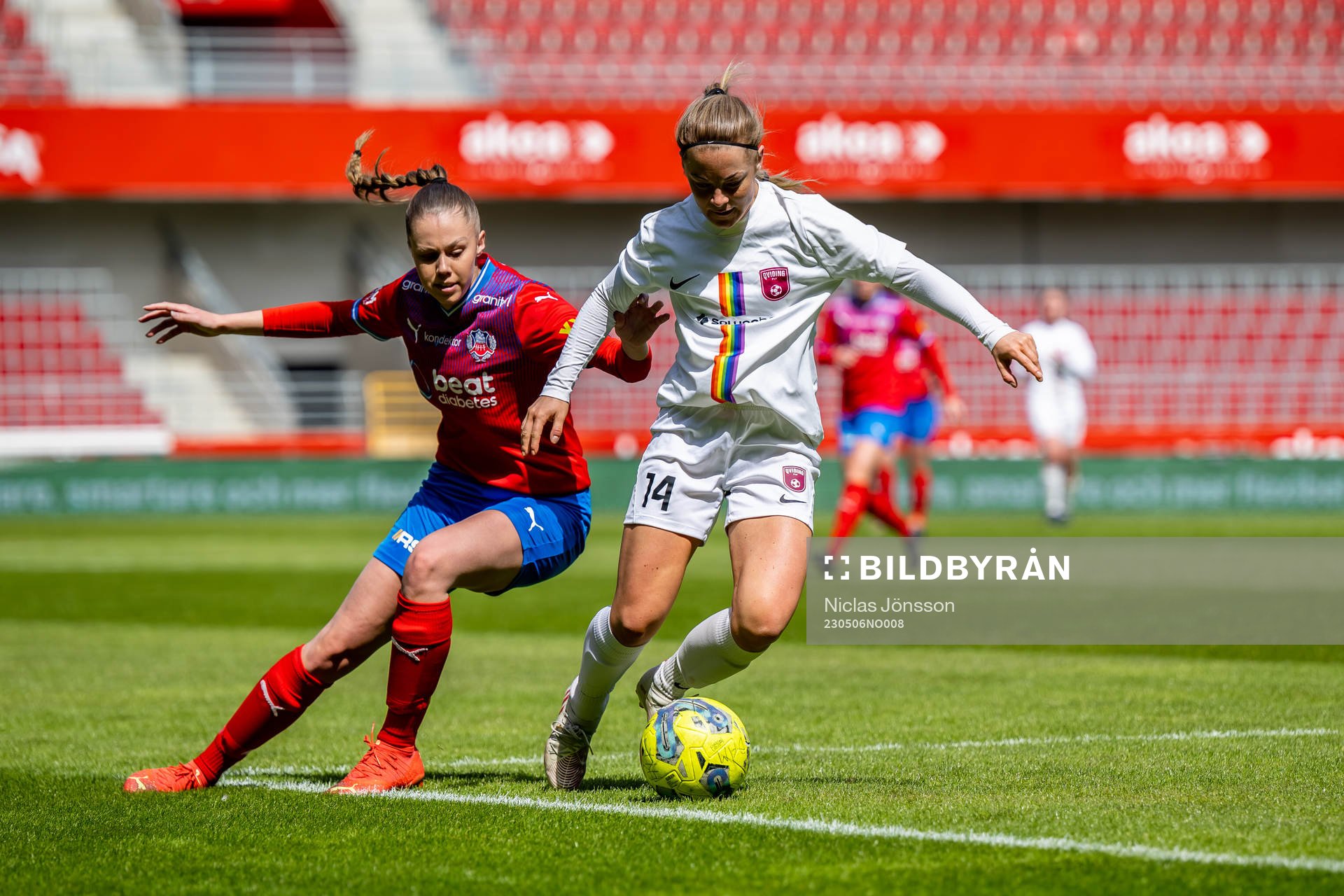 Helsingborgs Rebecka Winroth och Qvidings Caroline Wasenius