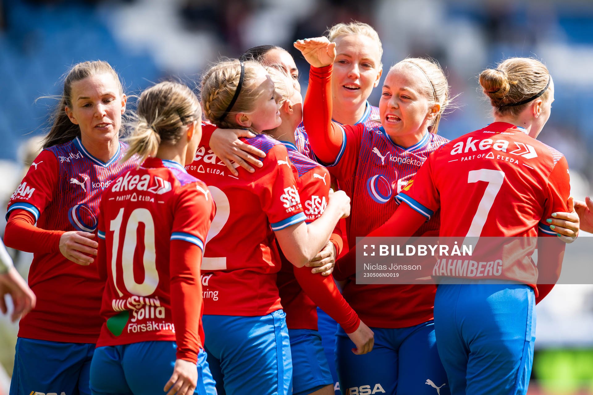 Helsingborgs Stephanie Petersson jublar