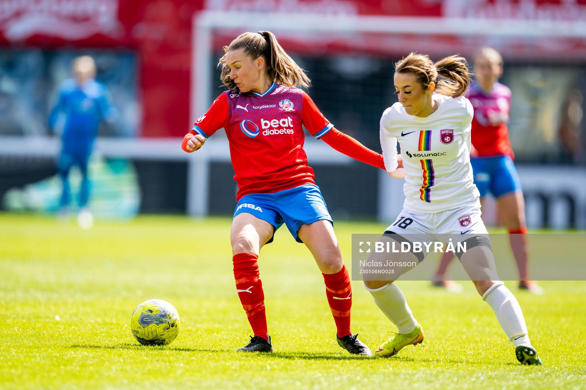 Helsingborgs Emma Krantz och Qvidings Mia Karisik