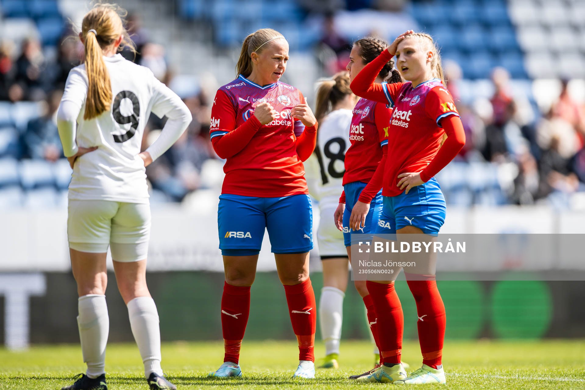 Helsingborgs Stephanie Petersson deppar
