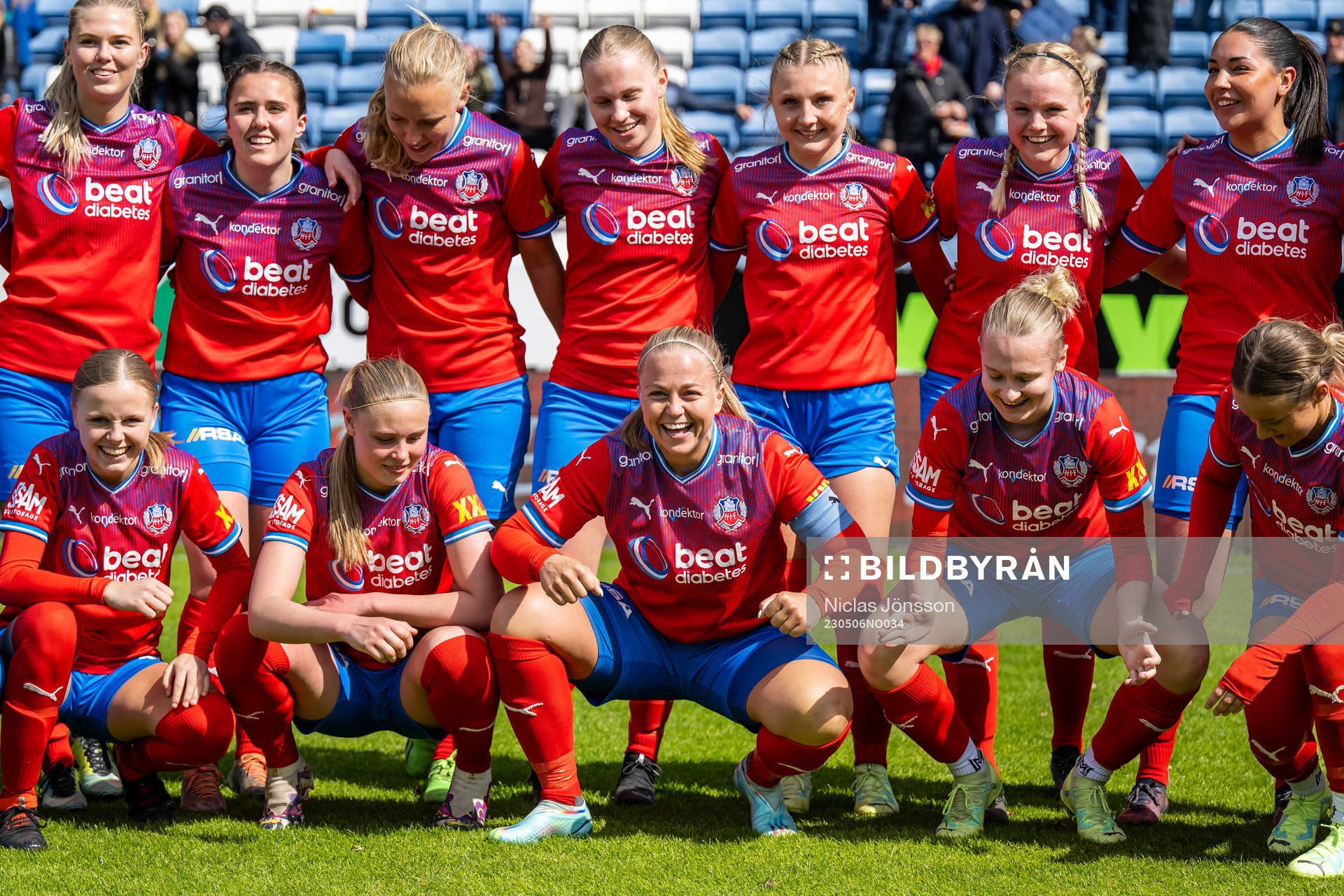 Helsingborgs spelarna jublar