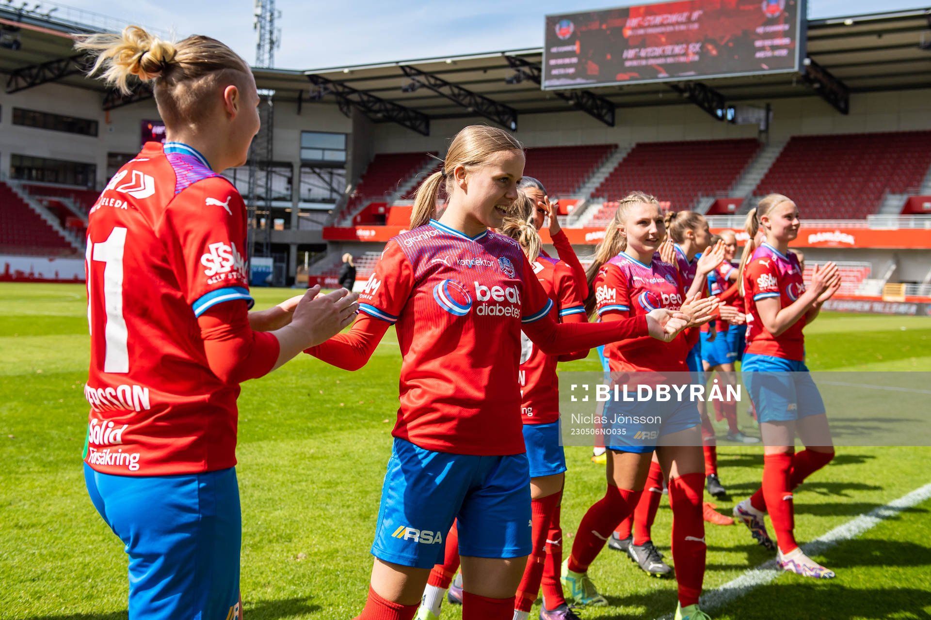 Helsingborgs Emma Sternberg jublar