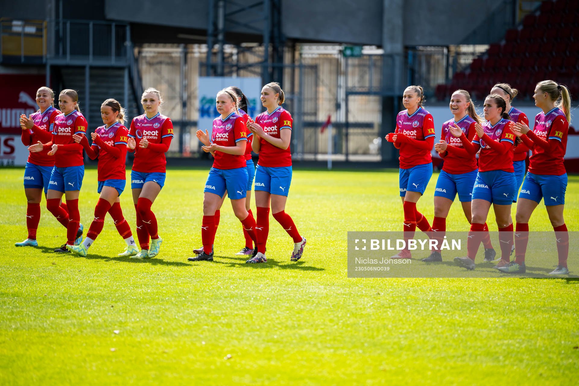 Helsingborgs spelarna jublar