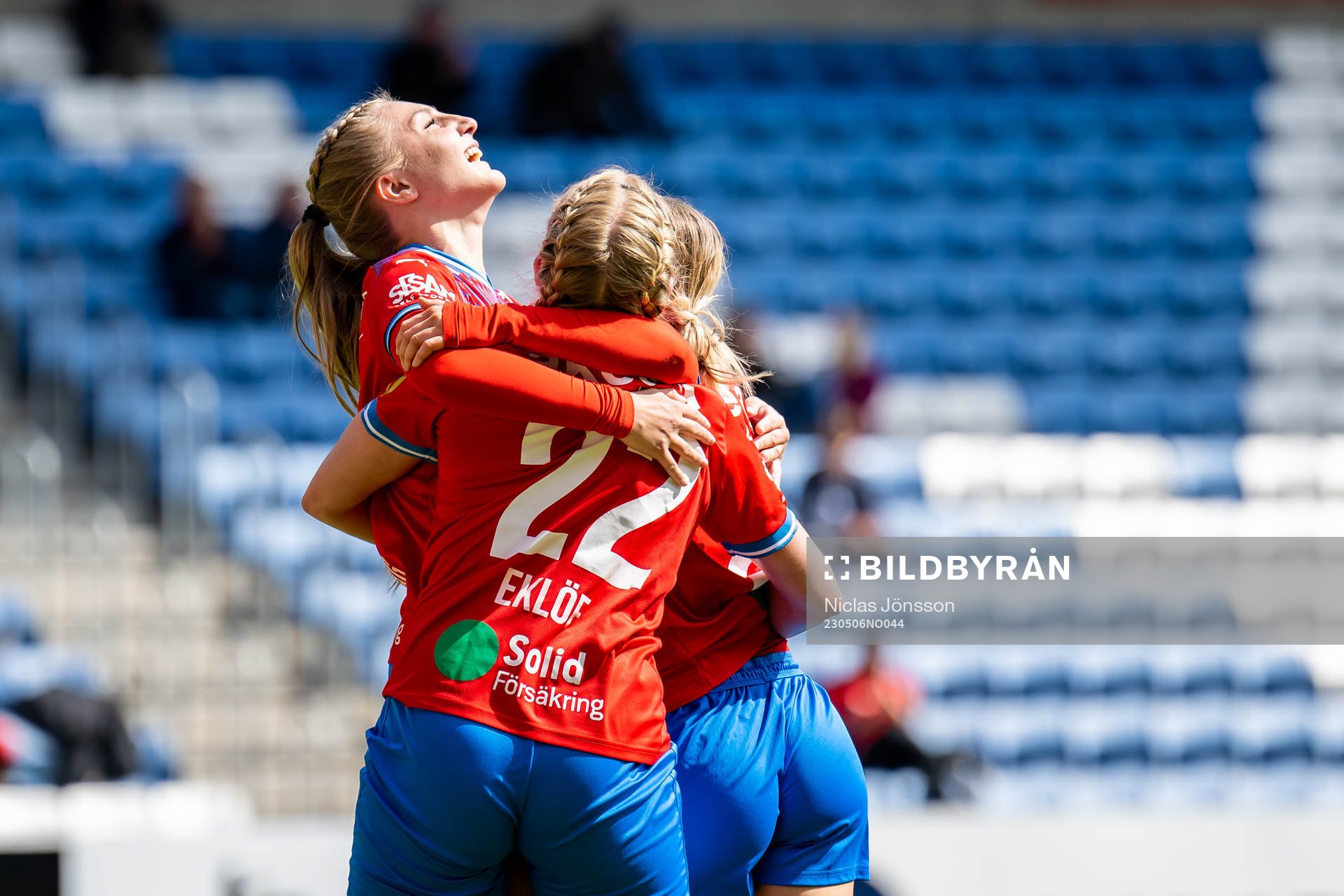 Helsingborgs Tilda Jonhag jublar