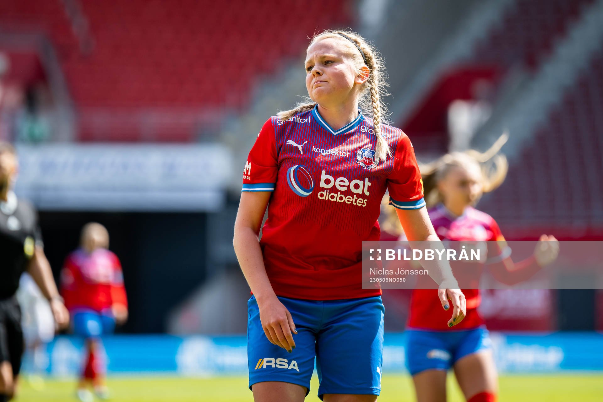 Helsingborgs Agnes Eklöf deppar